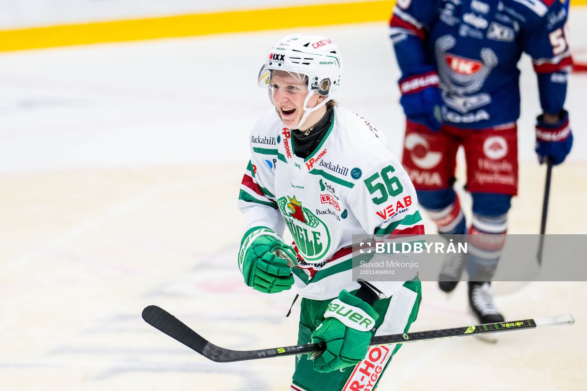 Rögles Adam Engström jublar