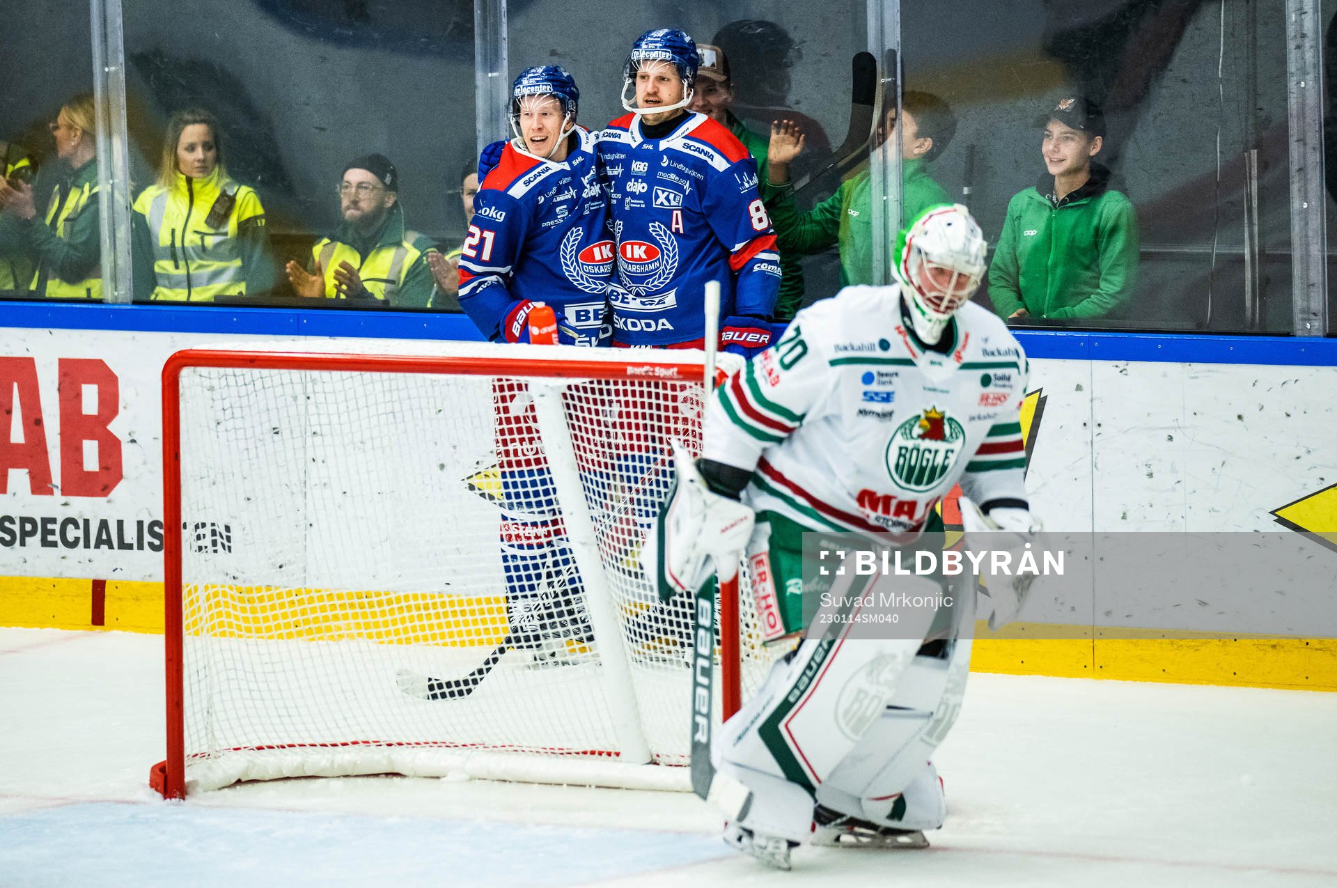 Oskarshamns Patrik Karlkvist jublar