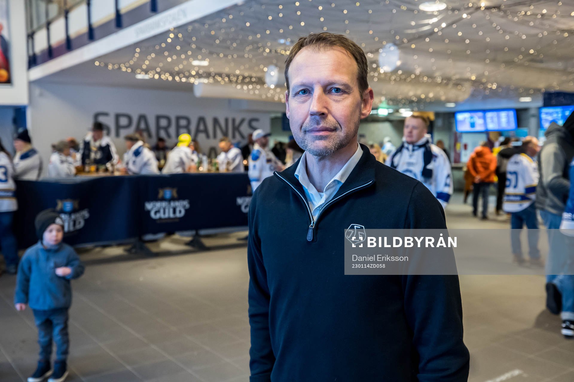 Leksands VD Andreas Hedbom innan ishockeymatchen i SHL