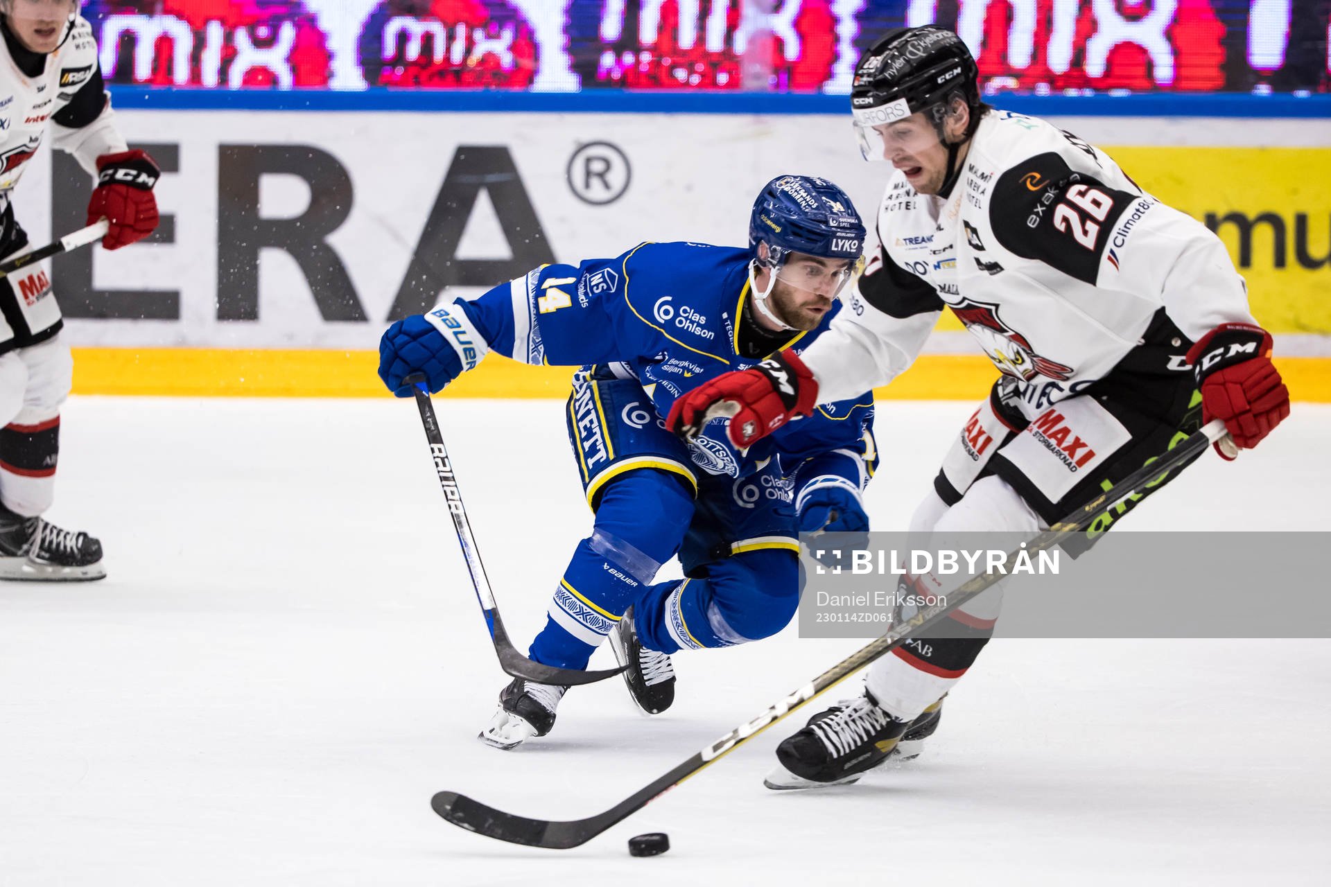 Leksands Jon Knuts och Malmö Redhawks Thomas Schemitsch