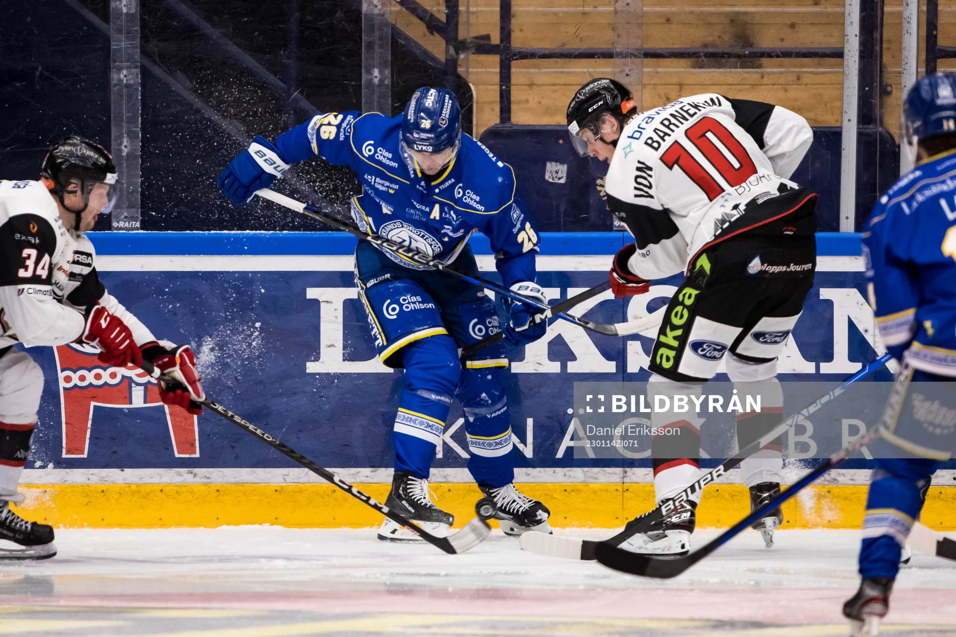 Leksands Patrik Noren och Malmö Redhawks William Von