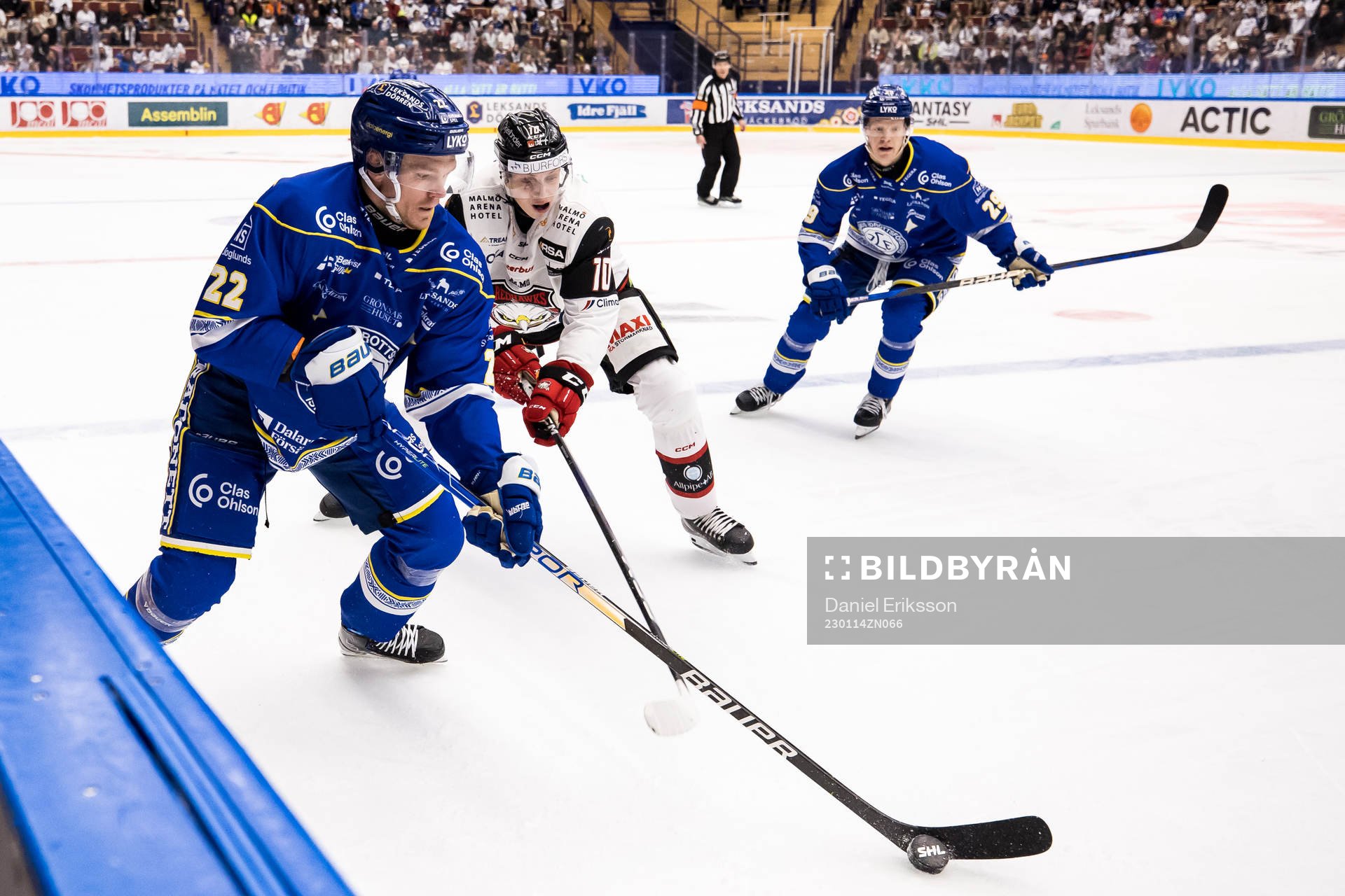 Leksands Tobias Ekberg och Malmö Redhawks William Von