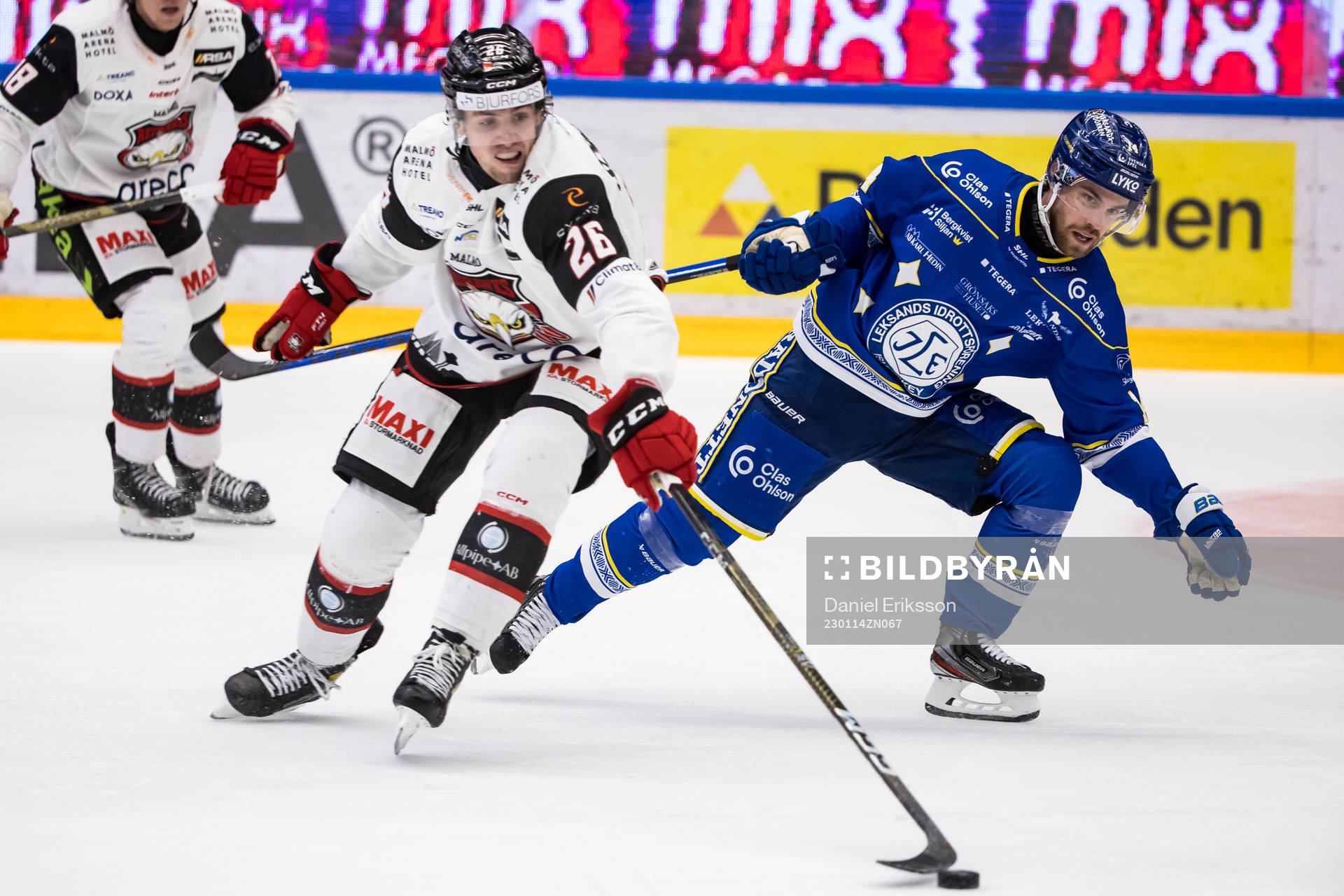 Leksands Jon Knuts och Malmö Redhawks Thomas Schemitsch
