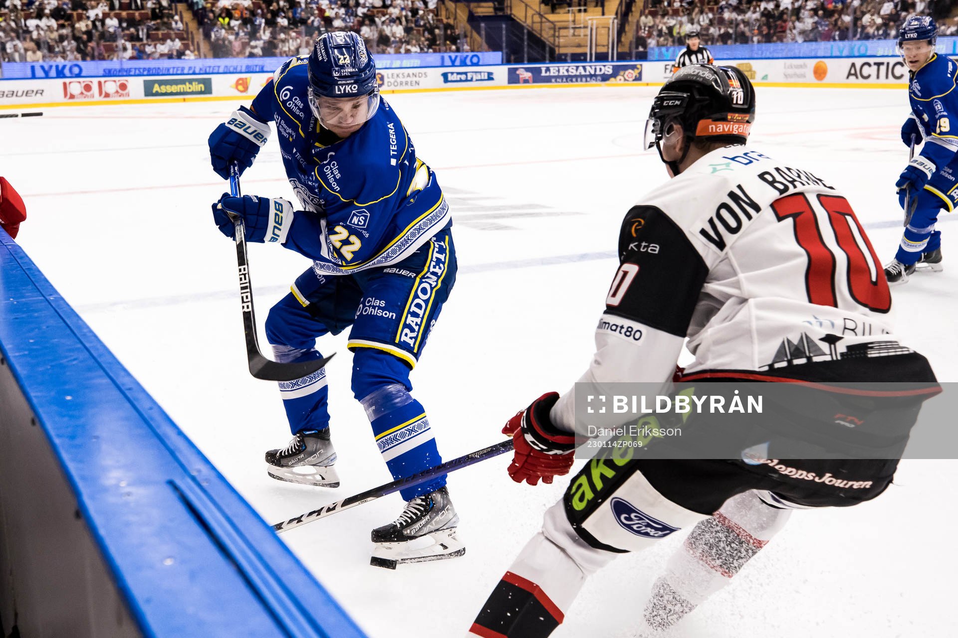 Leksands Tobias Ekberg och Malmö Redhawks William Von