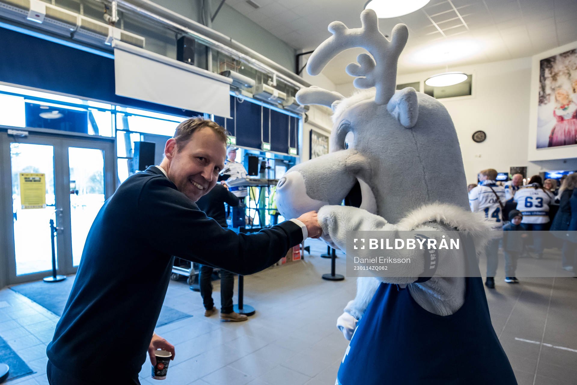Leksands VD Andreas Hedbom innan ishockeymatchen i SHL