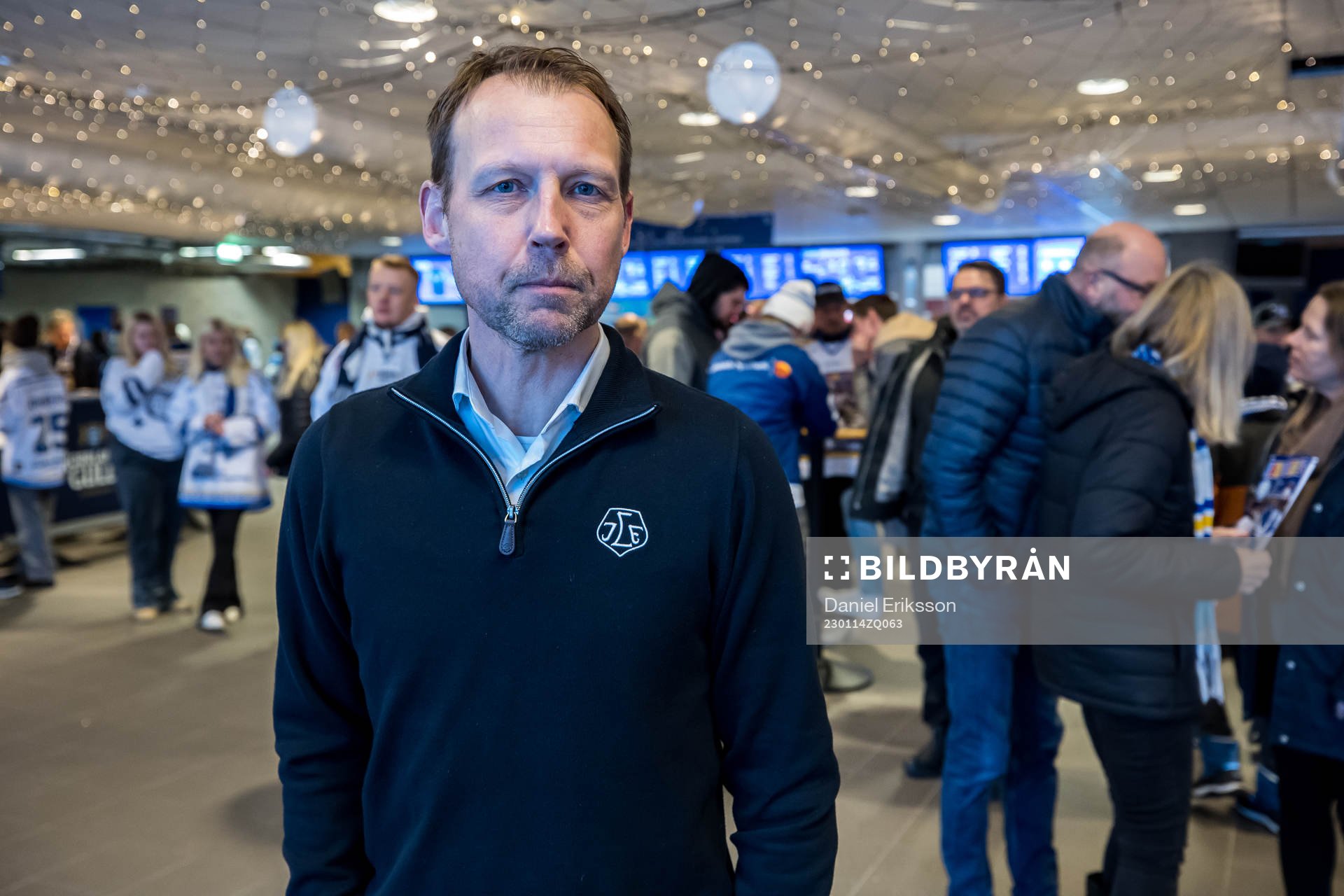 Leksands VD Andreas Hedbom innan ishockeymatchen i SHL