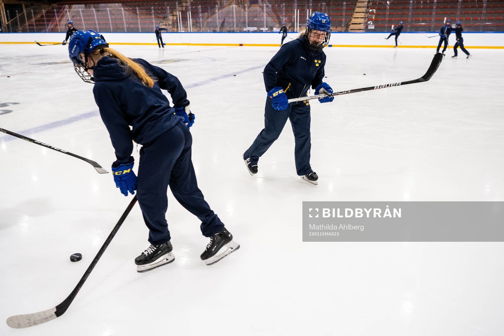 Stina Andersson of Sweden at a practice session