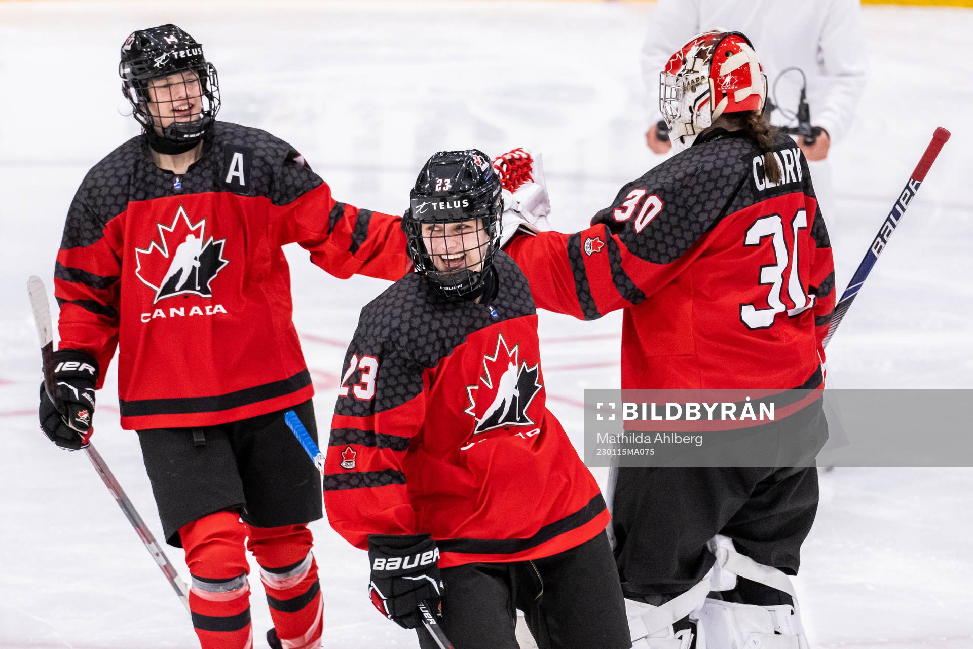 Caitlin Kraemer of Canada celebrates