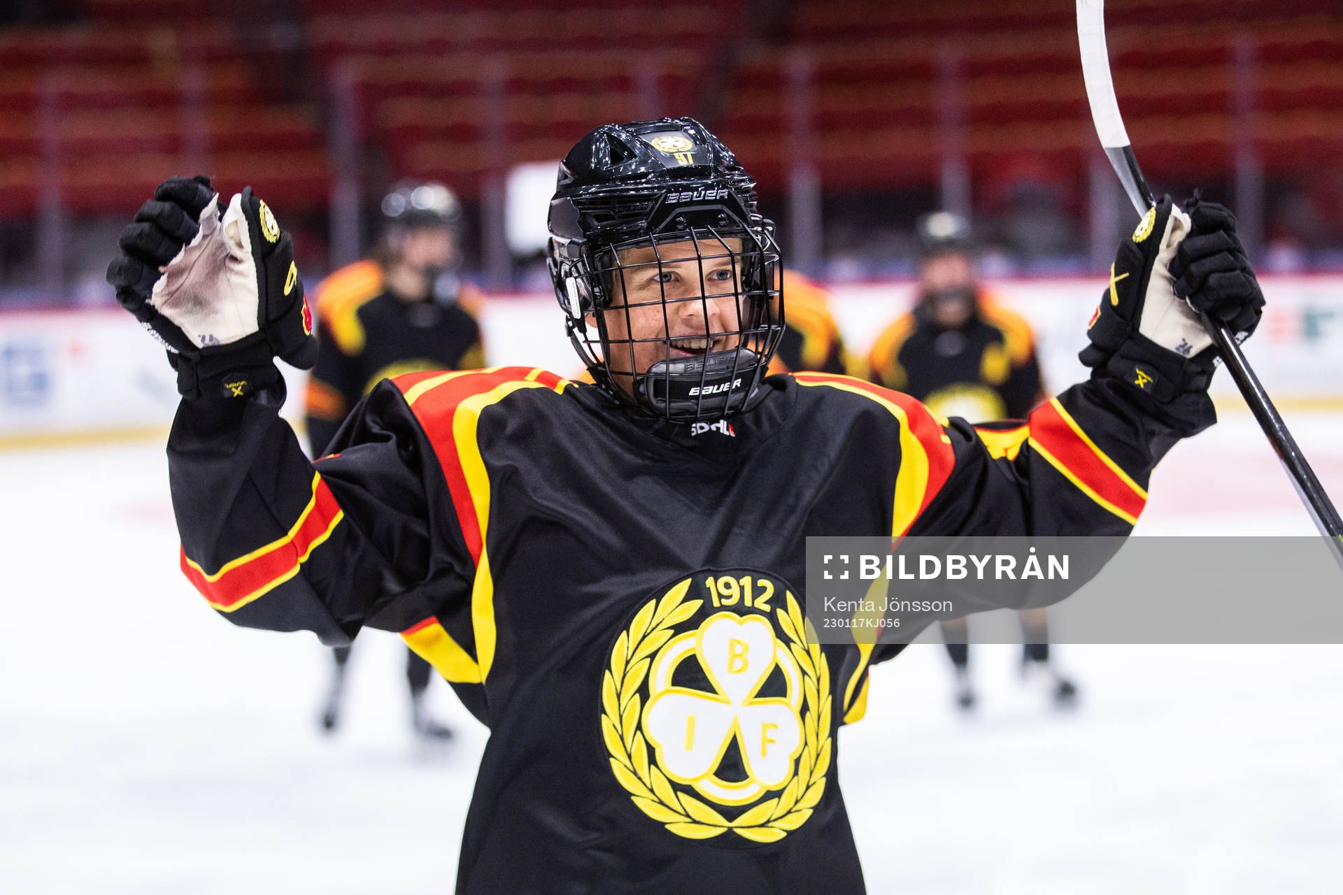 Brynäs Matilda Nilsson jublar