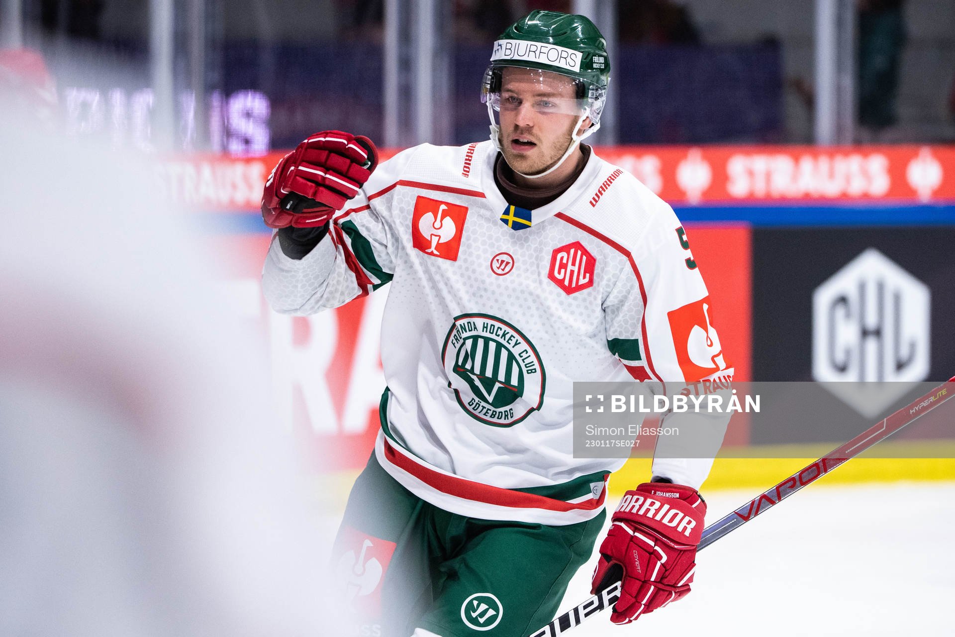 Frölundas Filip Johansson jublar