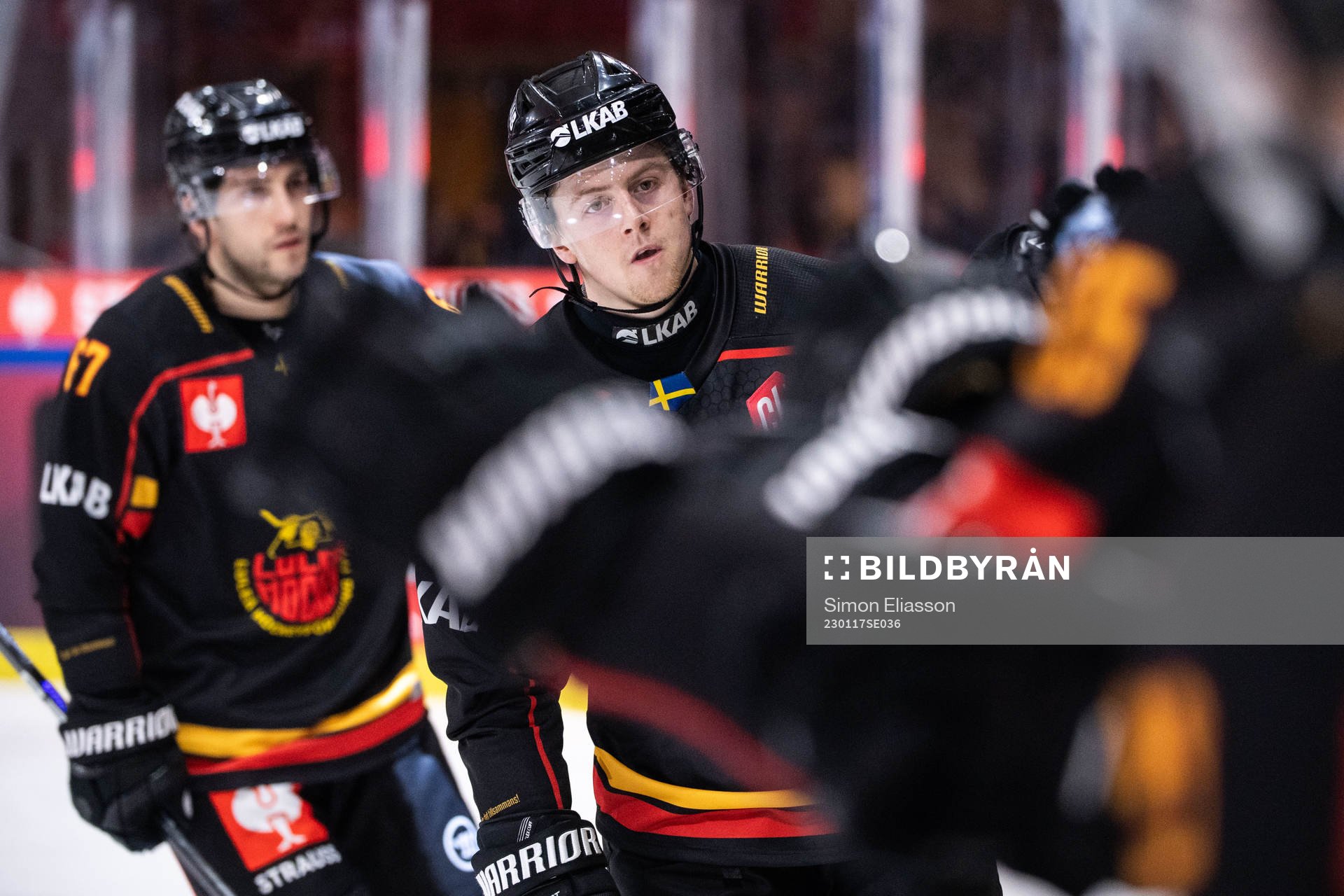 Luleås Jesper Sellgren jublar
