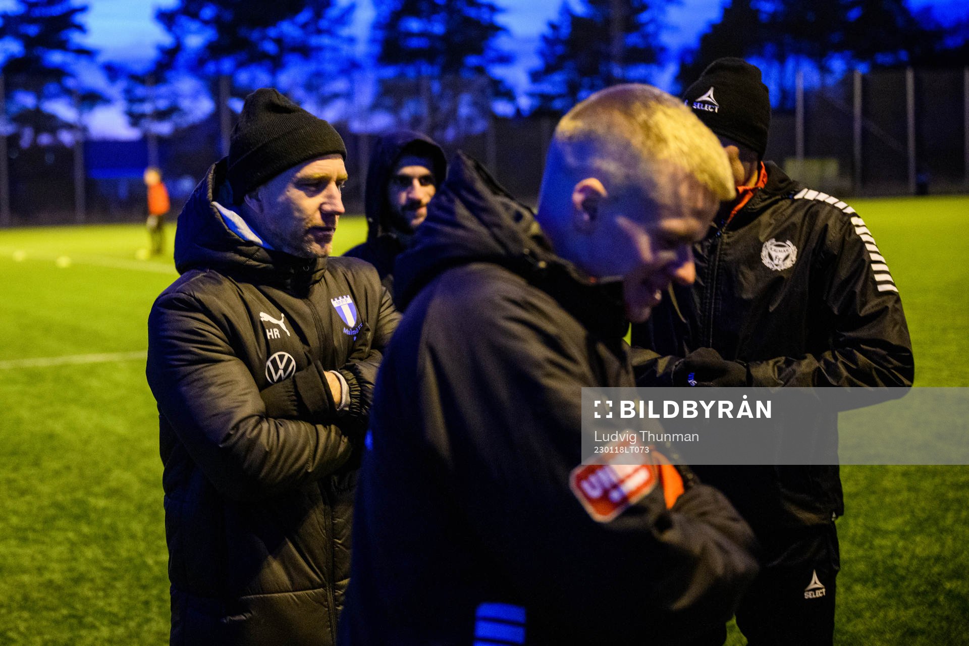Malmö FFs tränare Henrik Rydström träningsmatchen  i