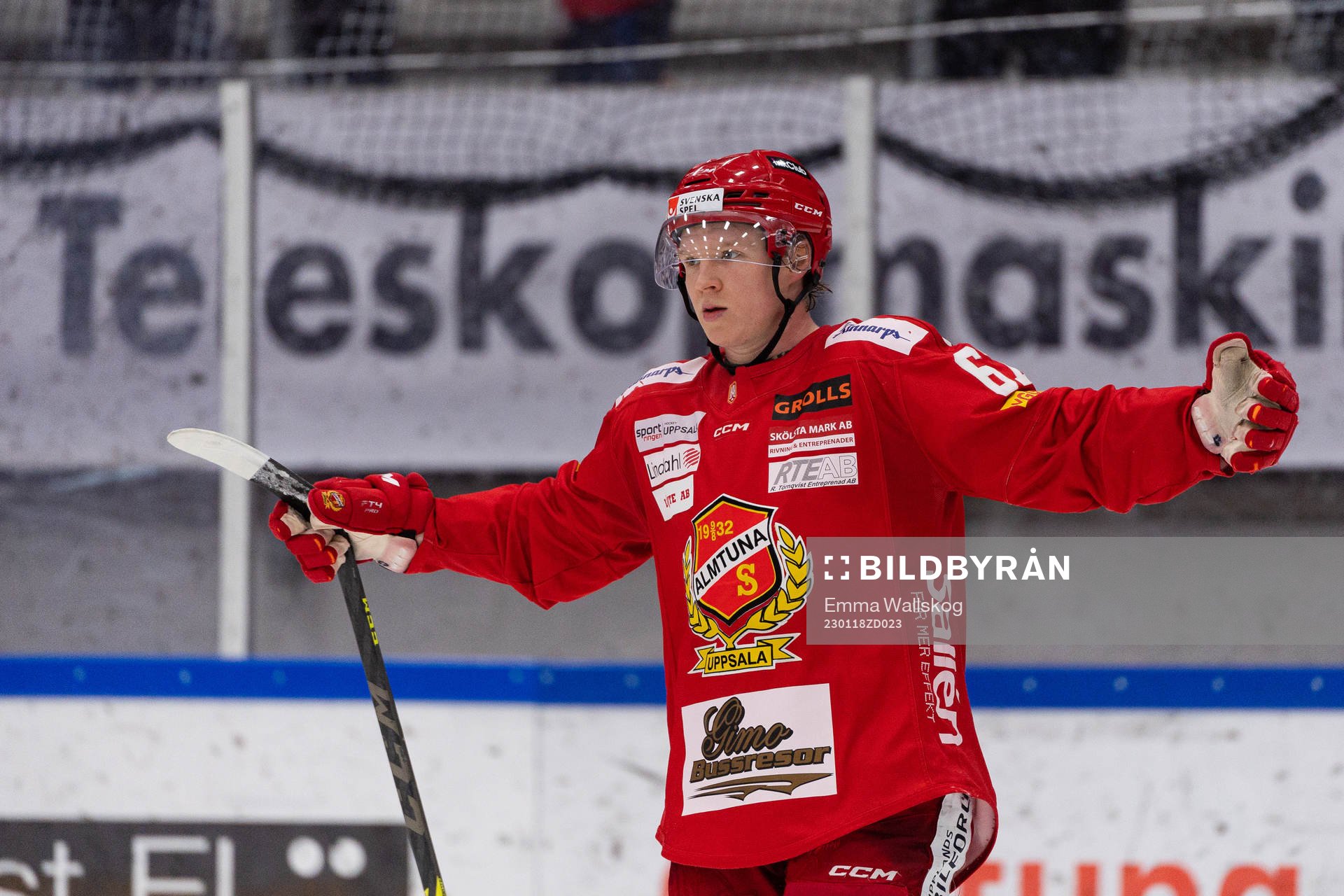 Almtunas Jesper Norbäck jublar