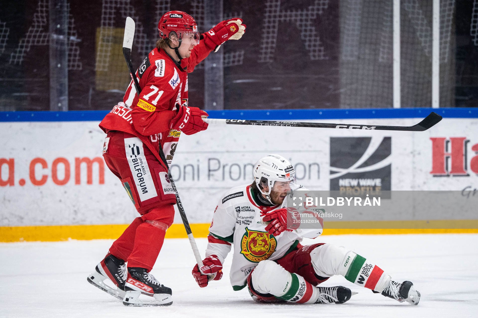 Almtunas Jakob Ragnarsson och Moras Kevin Hancock