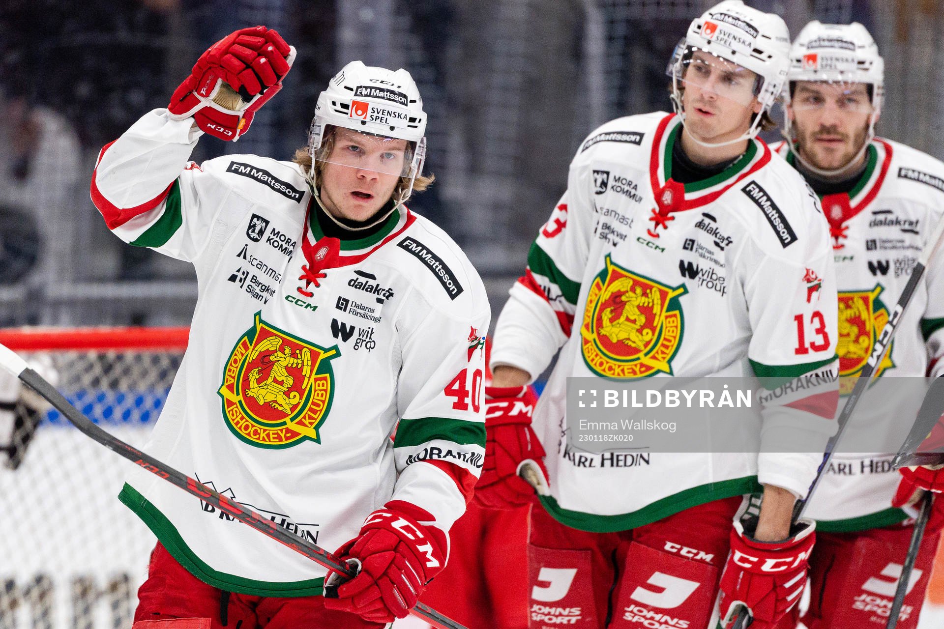 Moras Anton Heikkinen jublar