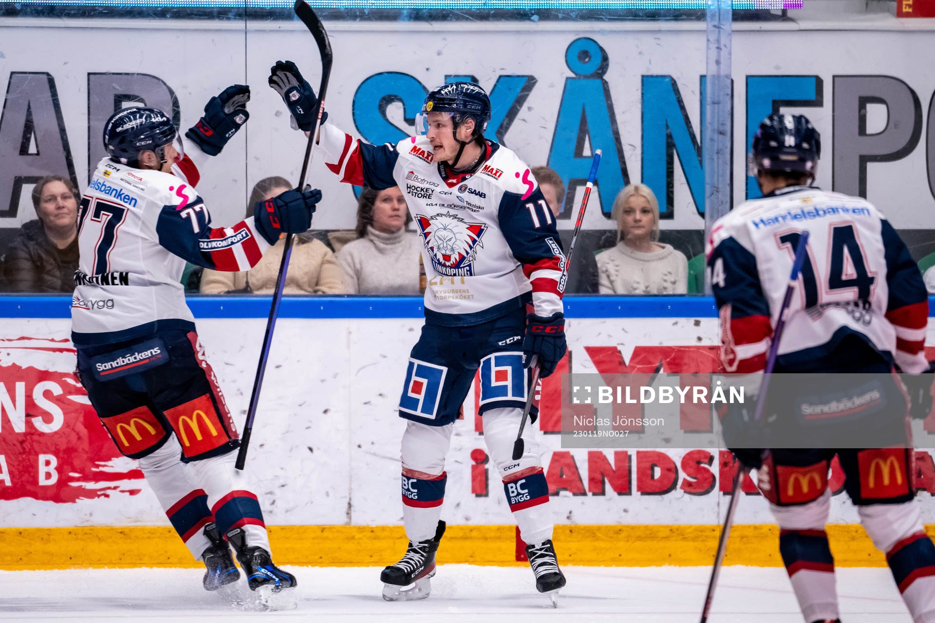 Linköpings Henrik Törnqvist jublar