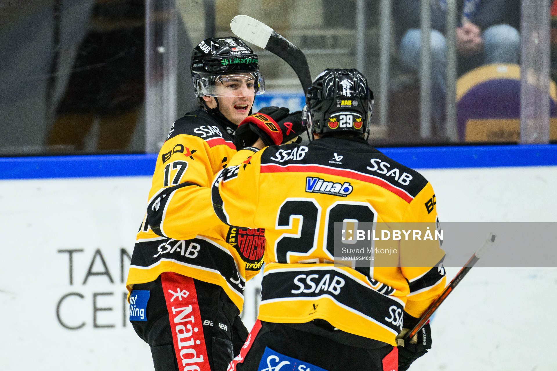 Luleås Isac Brännström jublar
