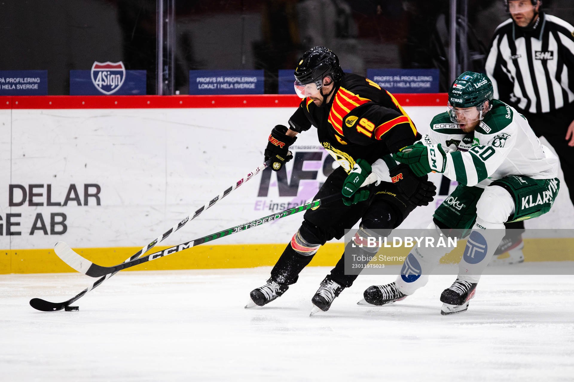 Brynäs Anton Rödin och Färjestads Marcus Westfält
