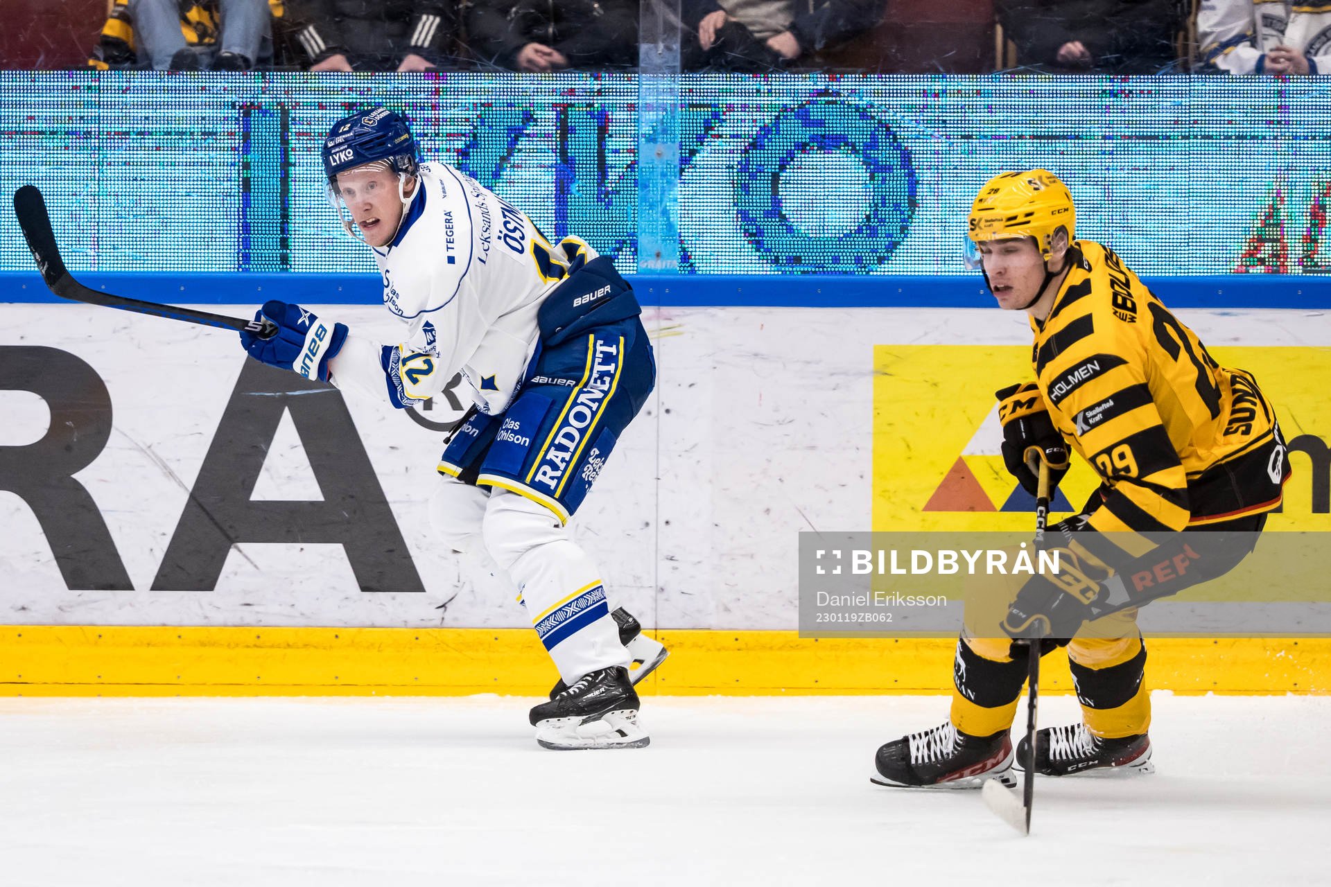 Leksands Kalle Östman och Skellefteås Albin Sundsvik