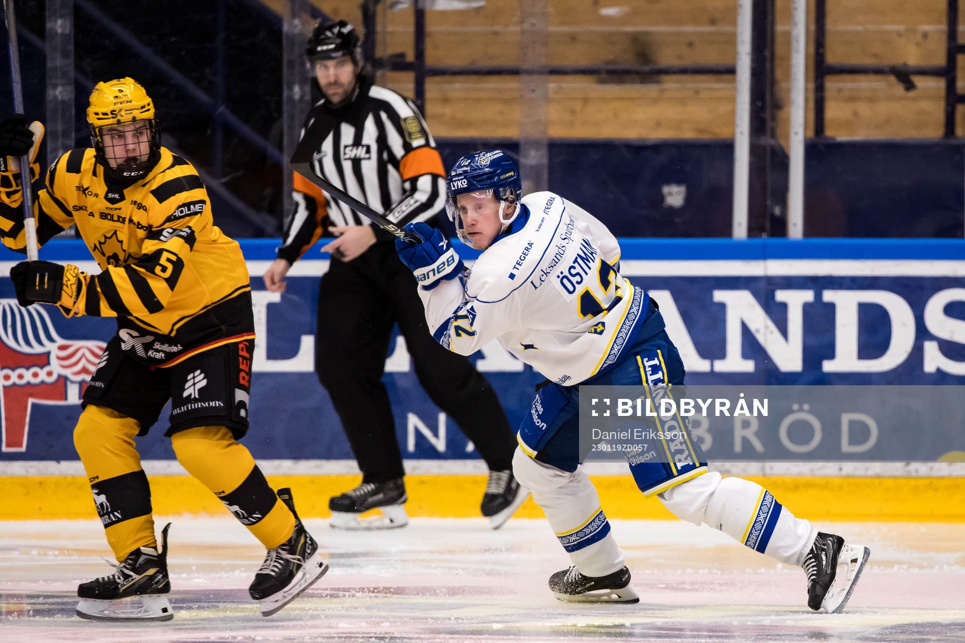 Leksands Kalle Östman och Skellefteås Axel Sandin-Pellikka