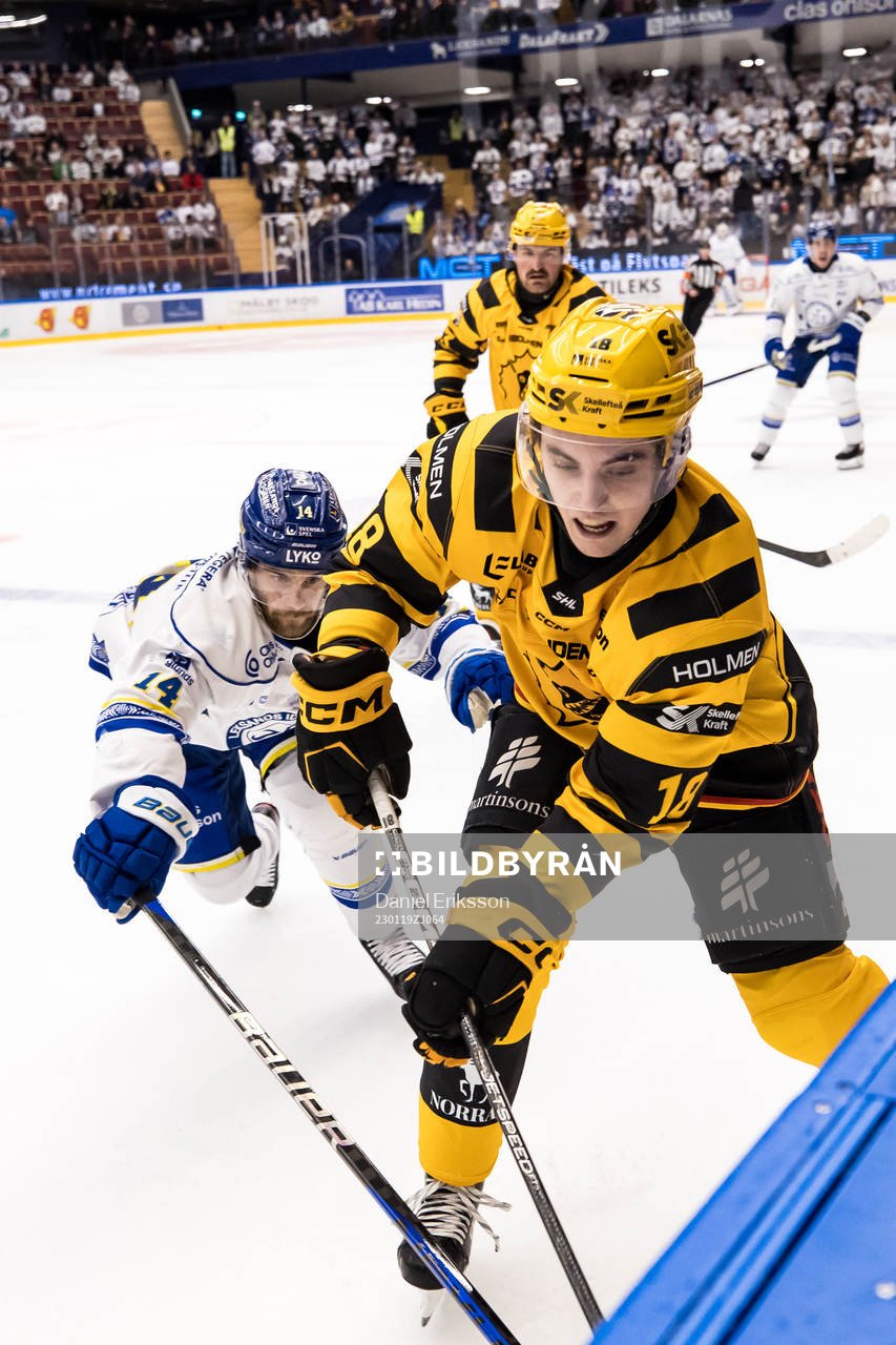 Leksands Oskar Lang och Skellefteås Elias Stenman