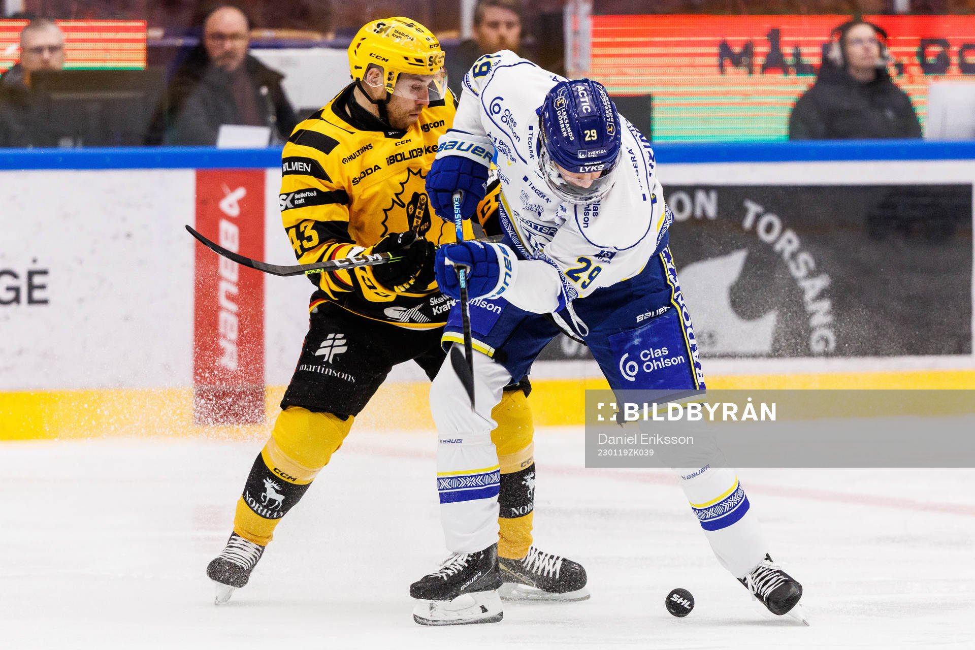 Skellefteås Filip Sandberg och Leksands Emil Heineman