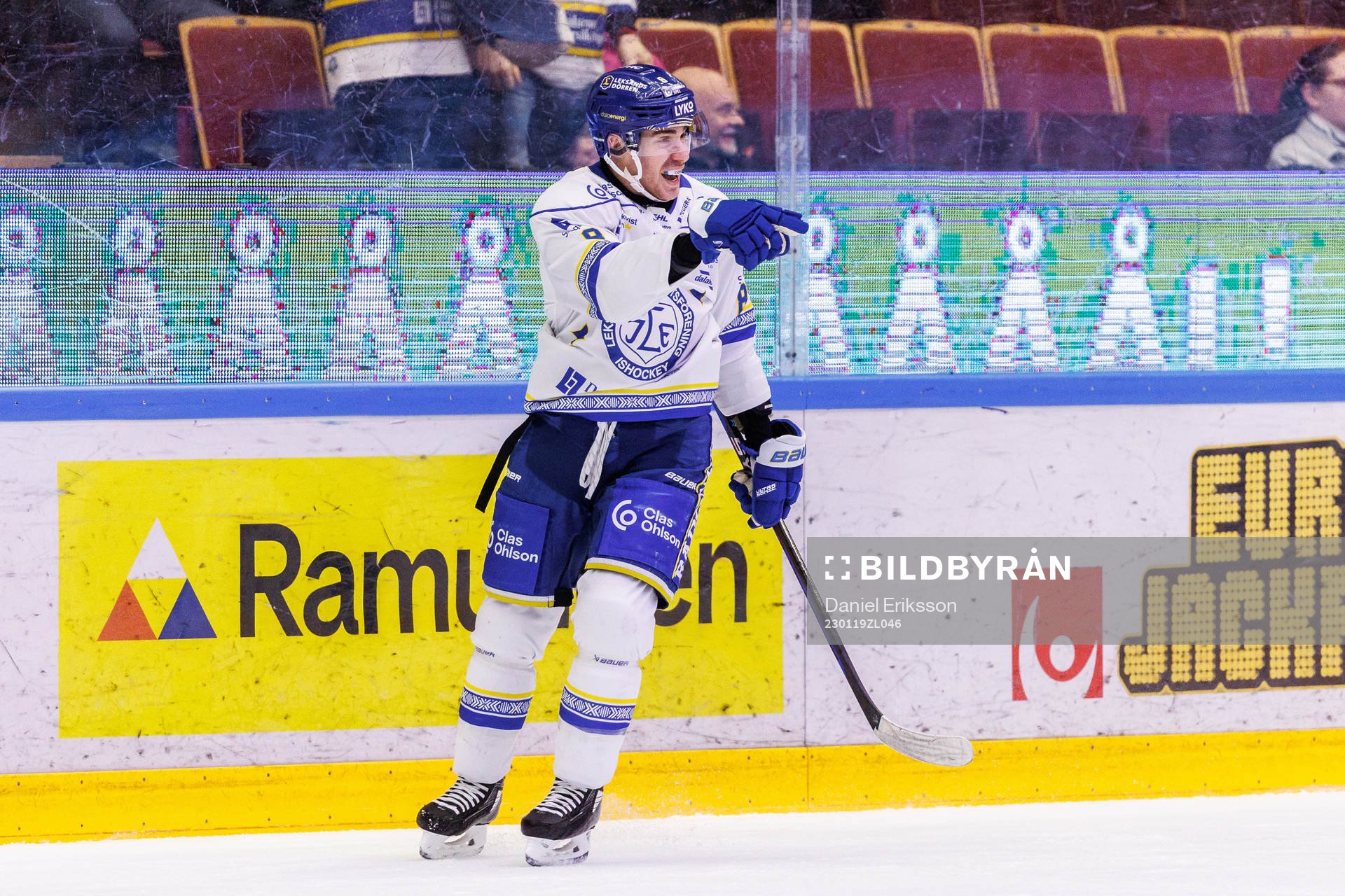 Leksands Matt Caito jublar