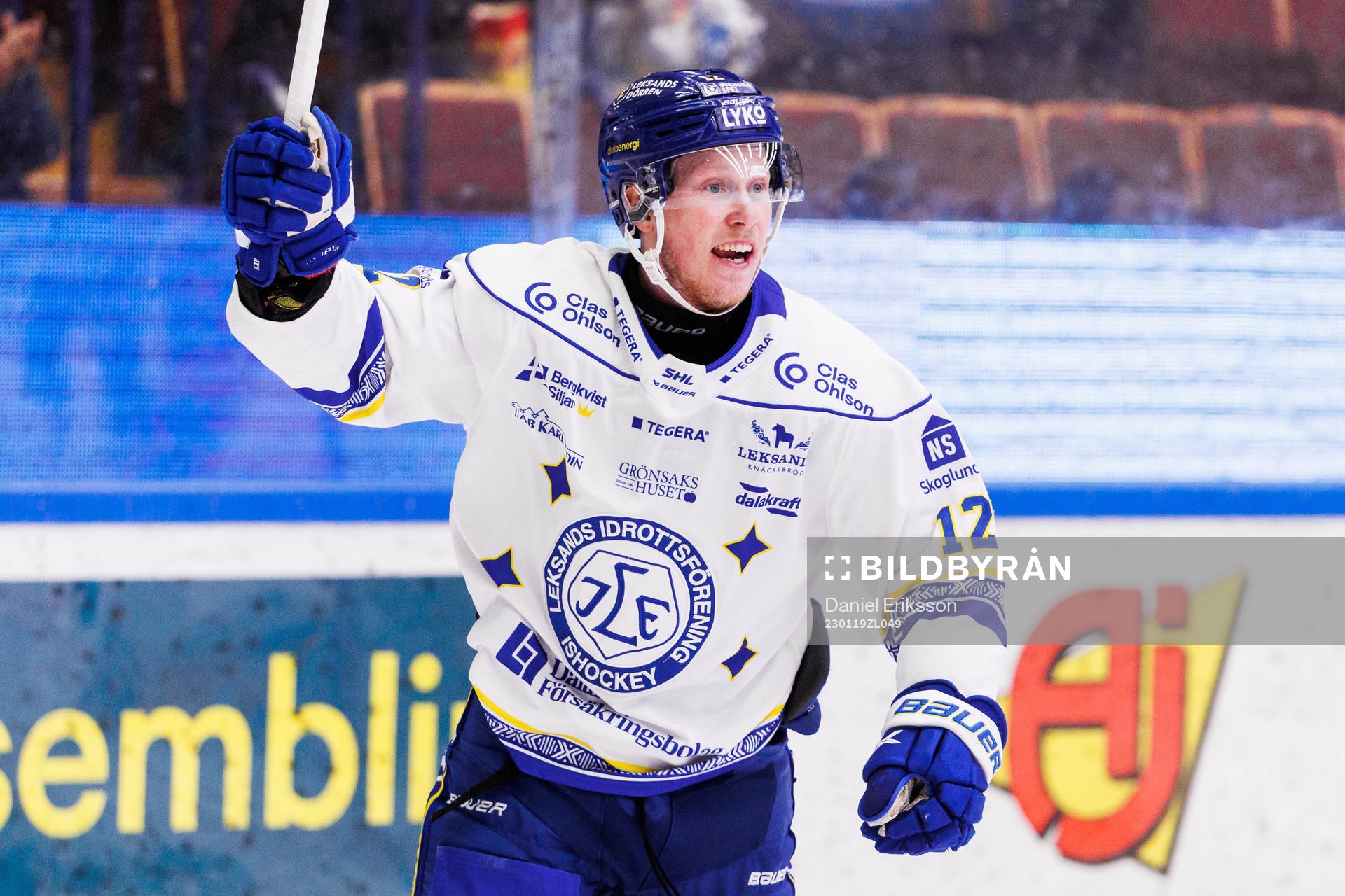 Leksands Kalle Östman jublar