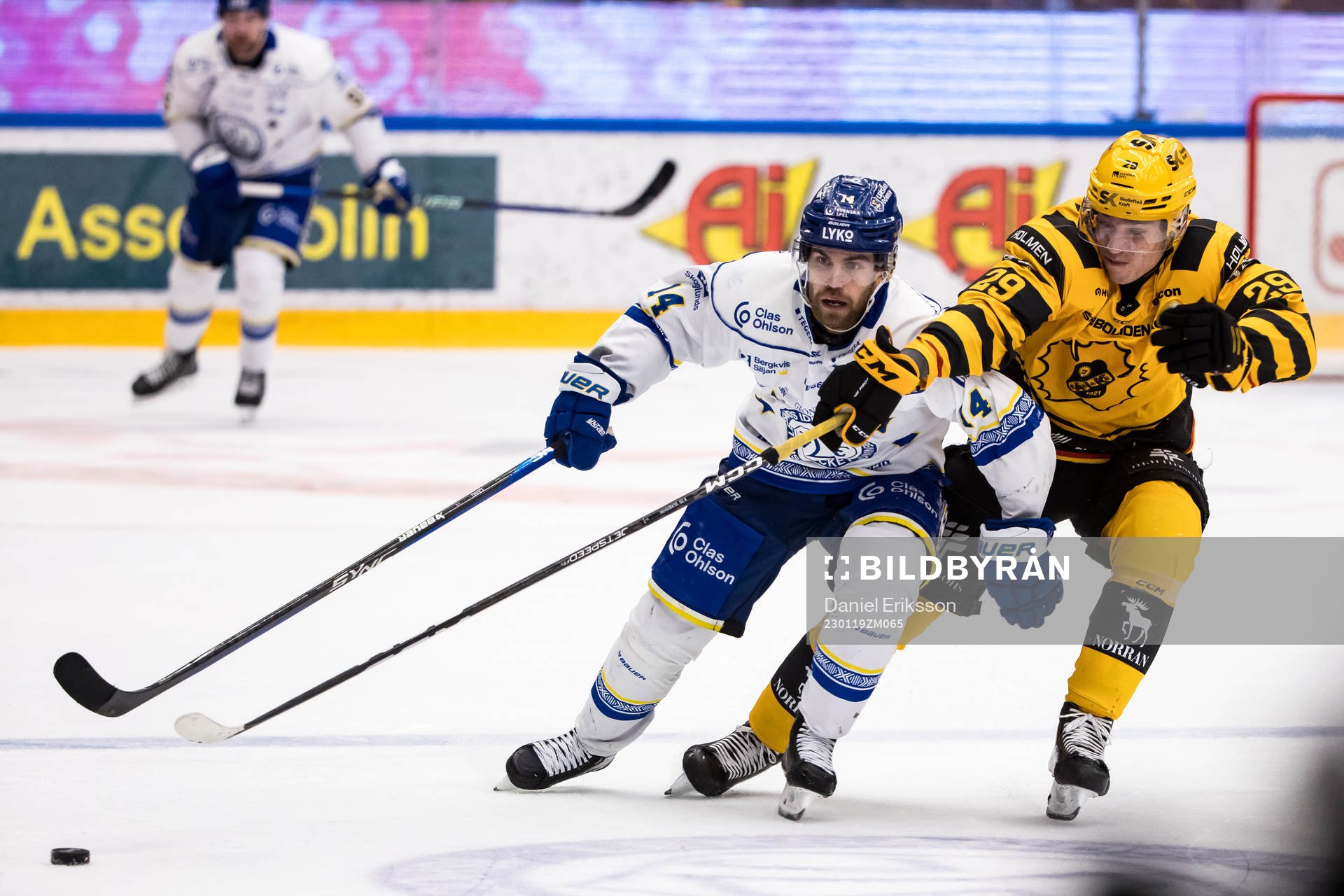 Leksands Oskar Lang och Skellefteås Albin Sundsvik