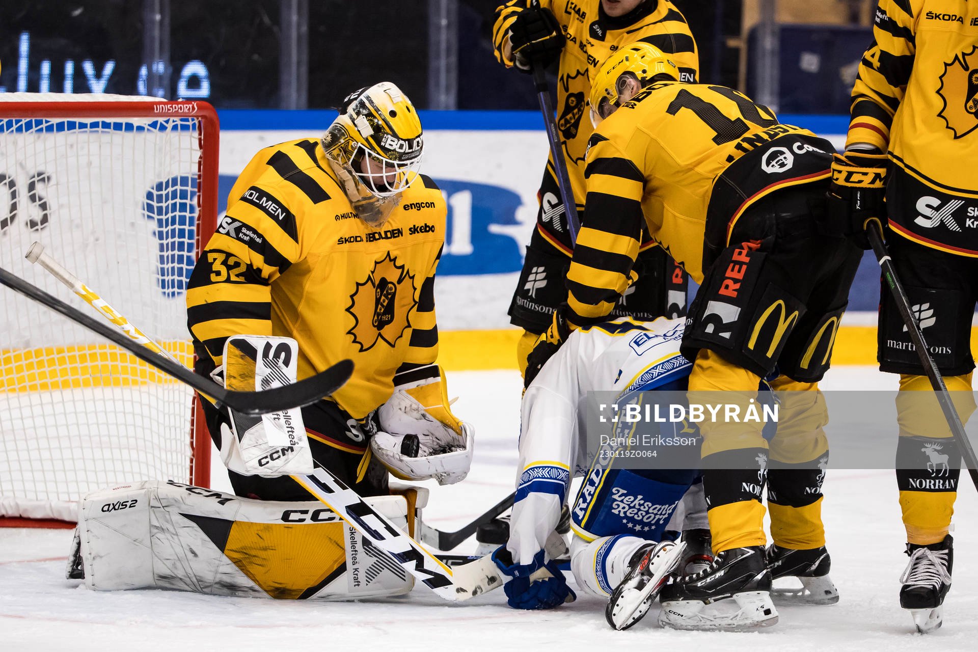 Skellefteås målvakt Linus Söderström