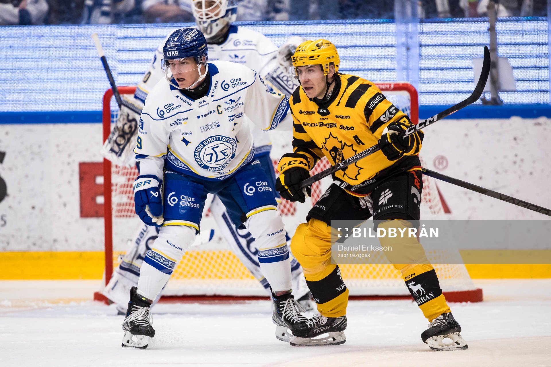 Leksands Patrik Zackrisson och +Skellefteås Pär Lindholm