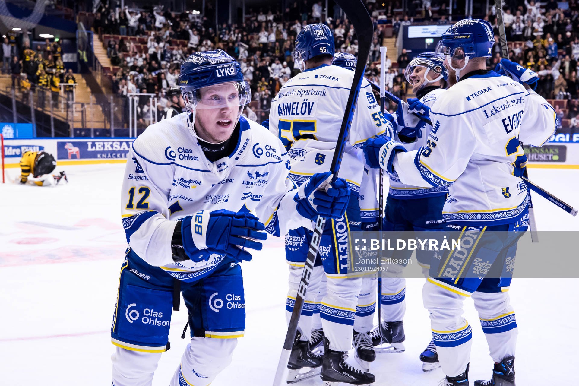 Leksands Kalle Östman jubel