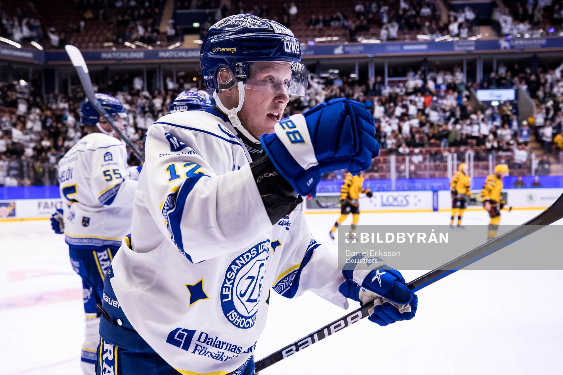Leksands Kalle Östman jubel