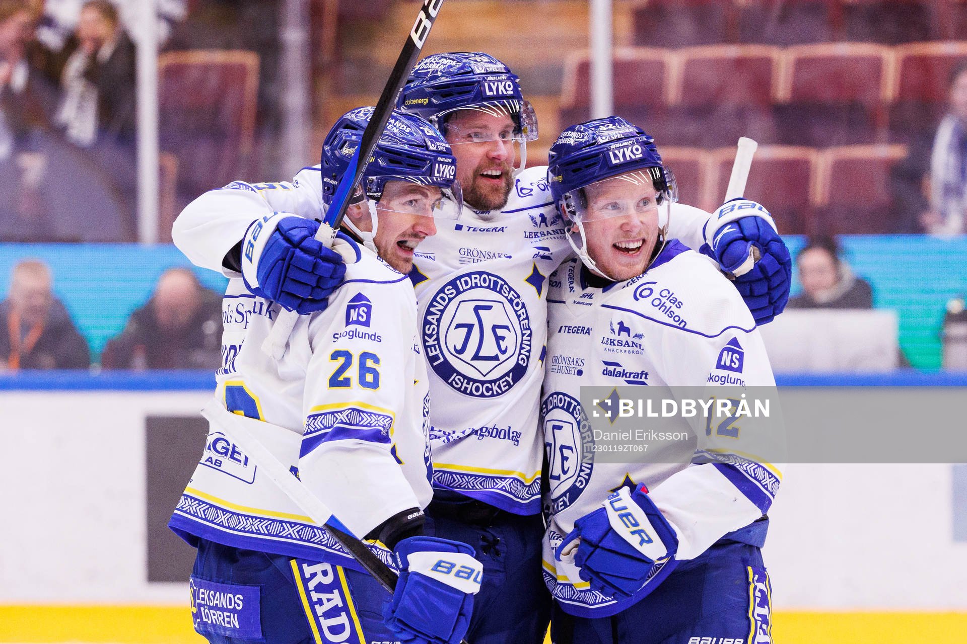 Leksands Jonas Ahnelöv jublar