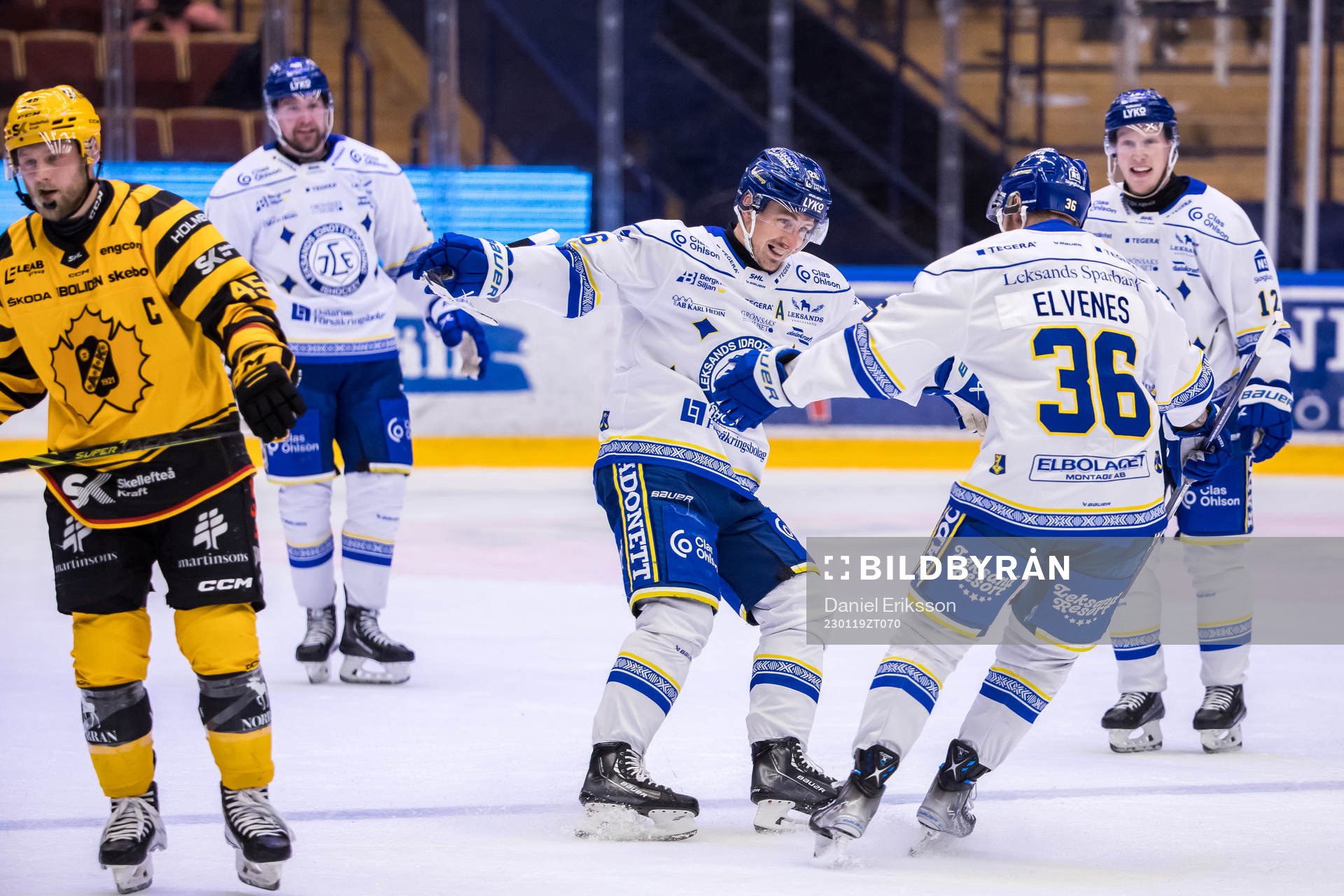 Leksands Patrik Noren jublar