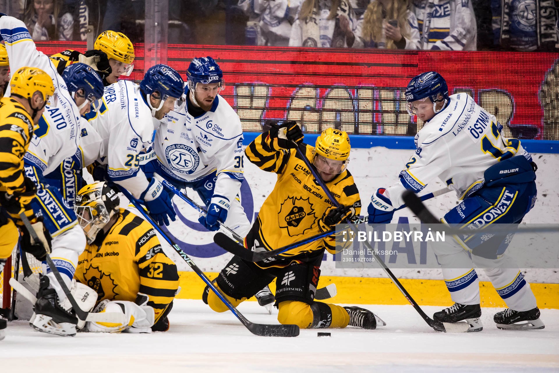 Skellefteås Oskar Nilsson och Leksands Kalle Östman och