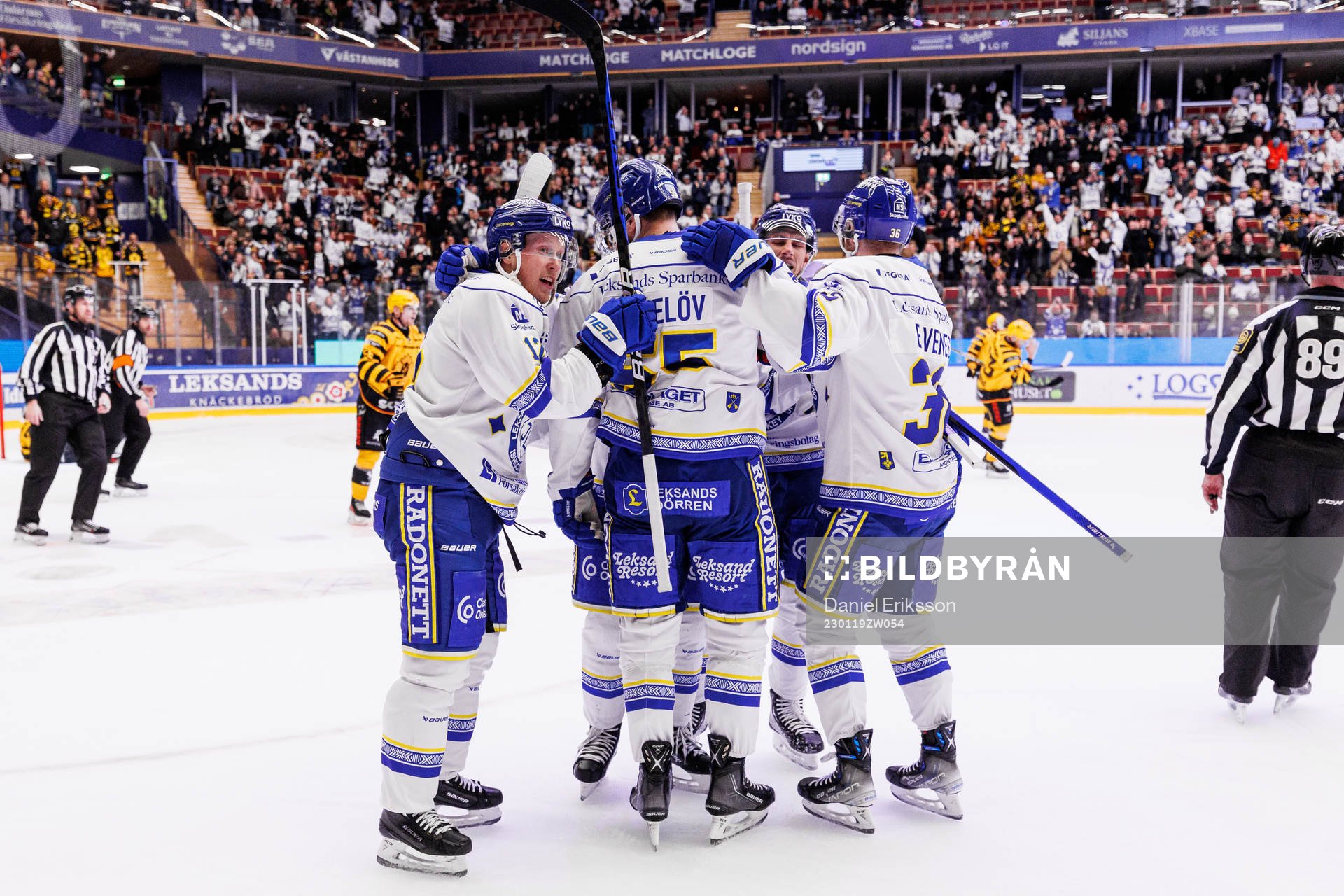 Leksands Kalle Östman jublar