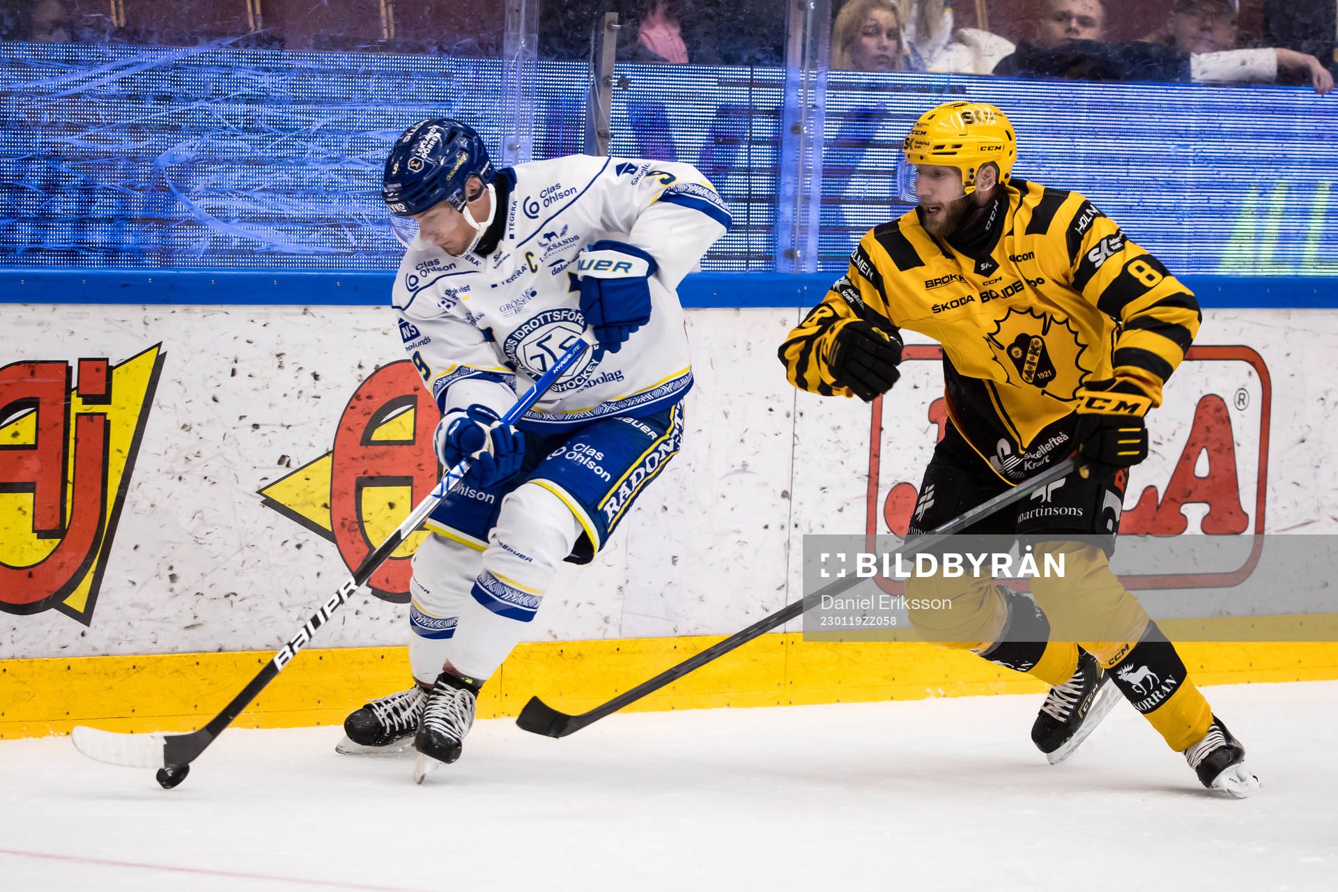 Leksands Patrik Zackrisson och Skellefteås Petter Granberg