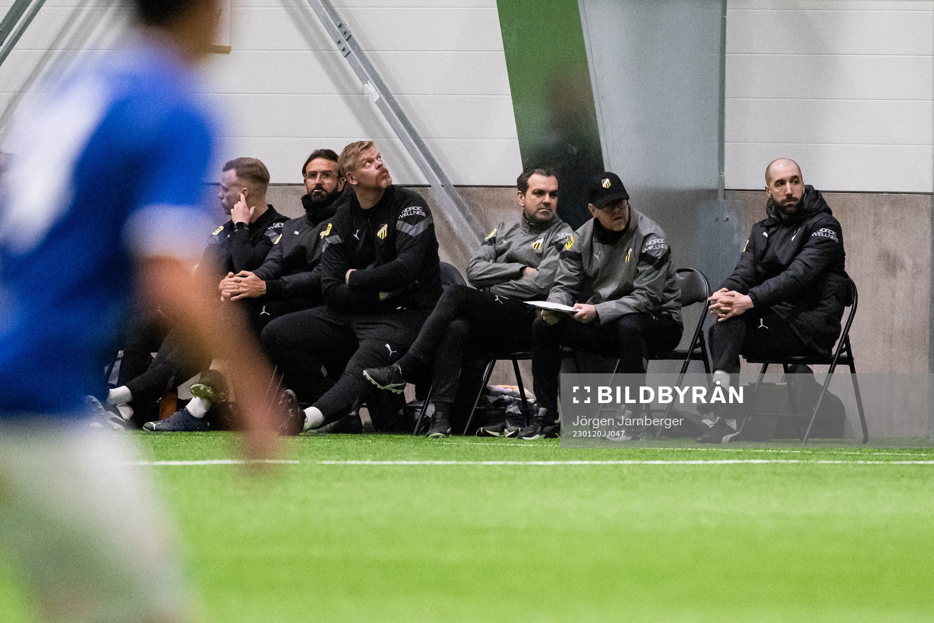 Häckens assisterande tränare Martin Foyston och
