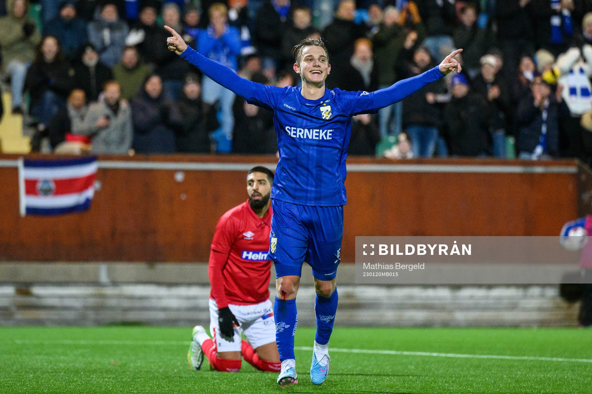 IFK Göteborgs Linus Carlstrand jublar