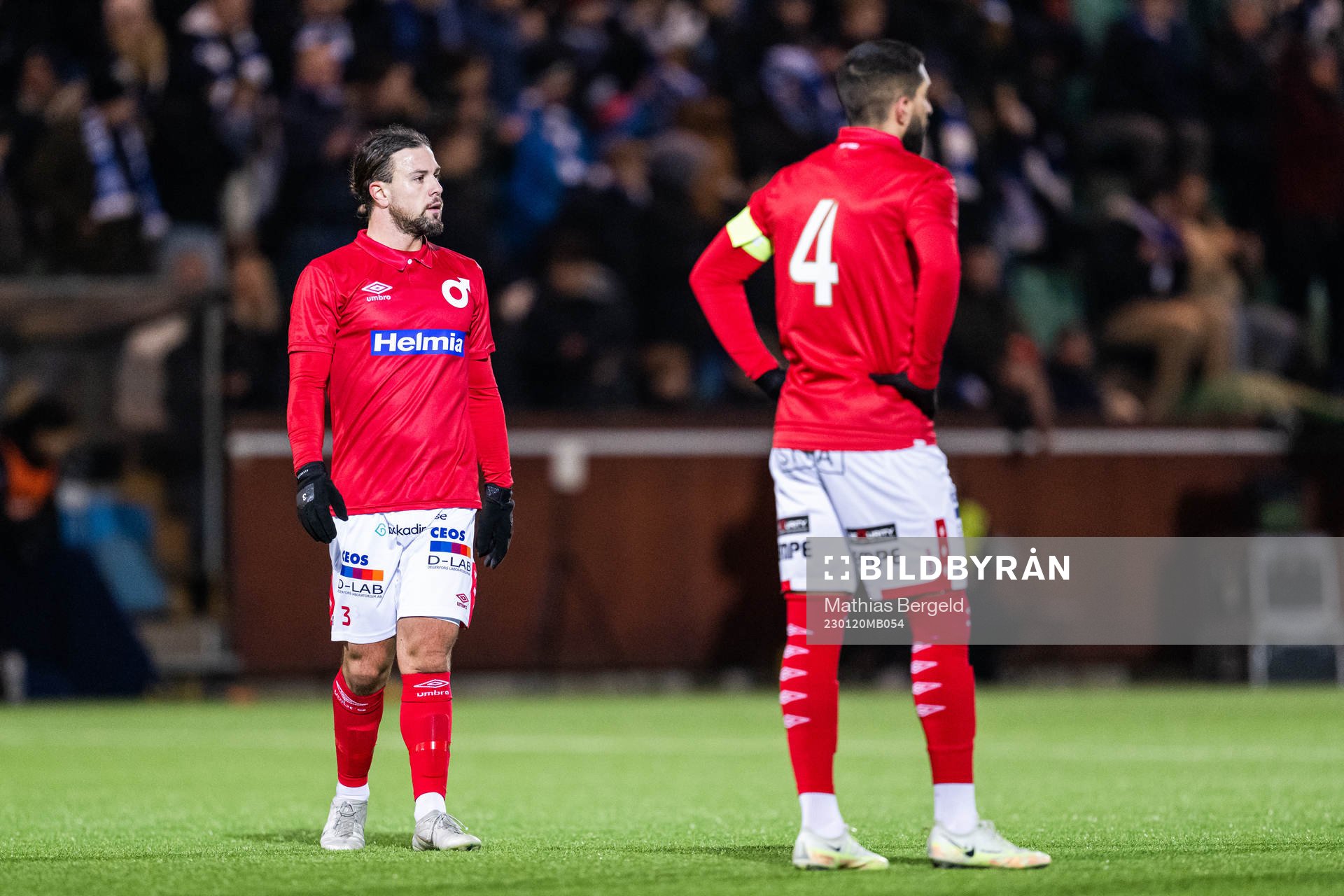 Degerfors Karim Mammar och Sean Sabetkar deppar