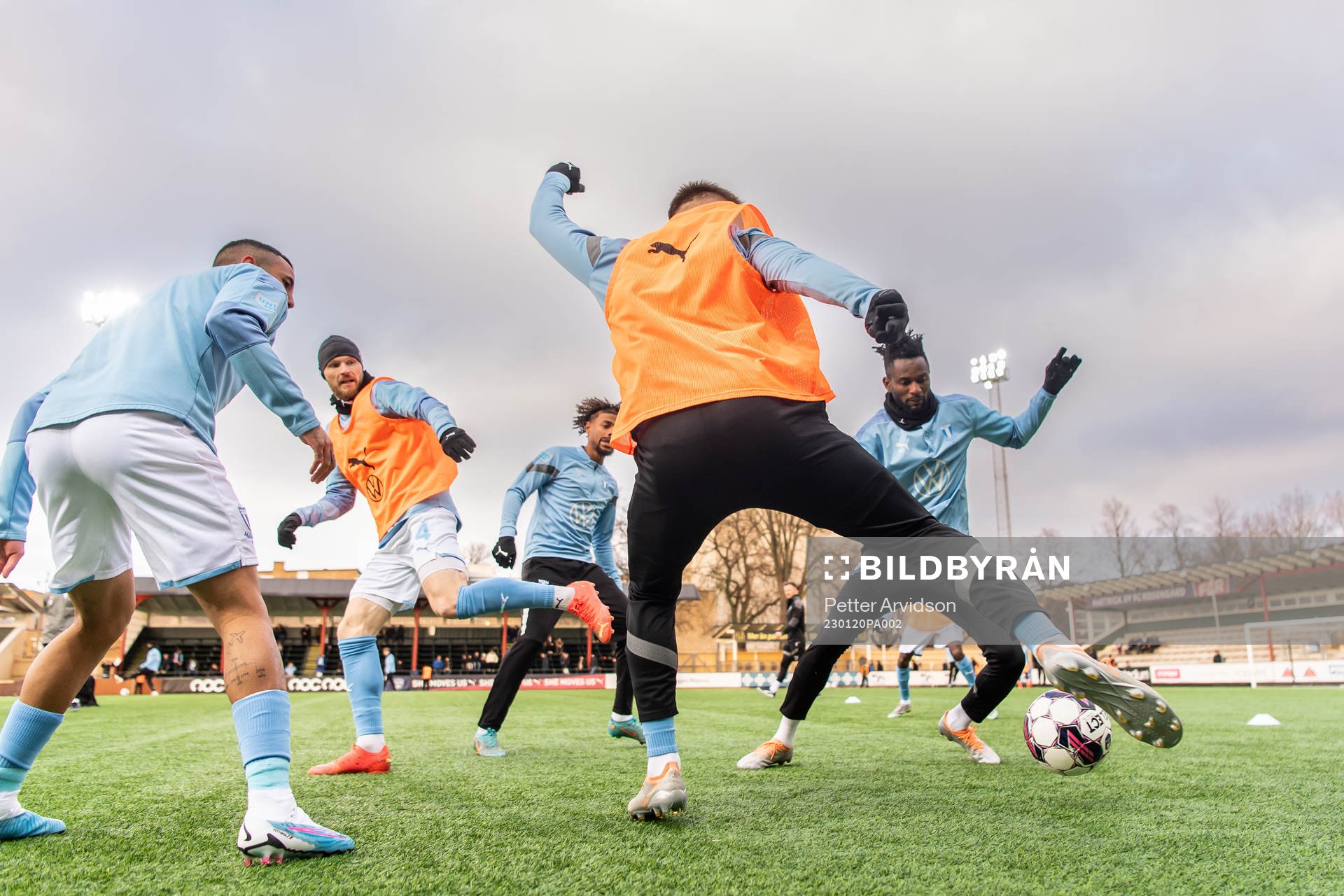 Malmö FFs Lasse Nielsen, Joseph Ceesay och Malik Abubakari