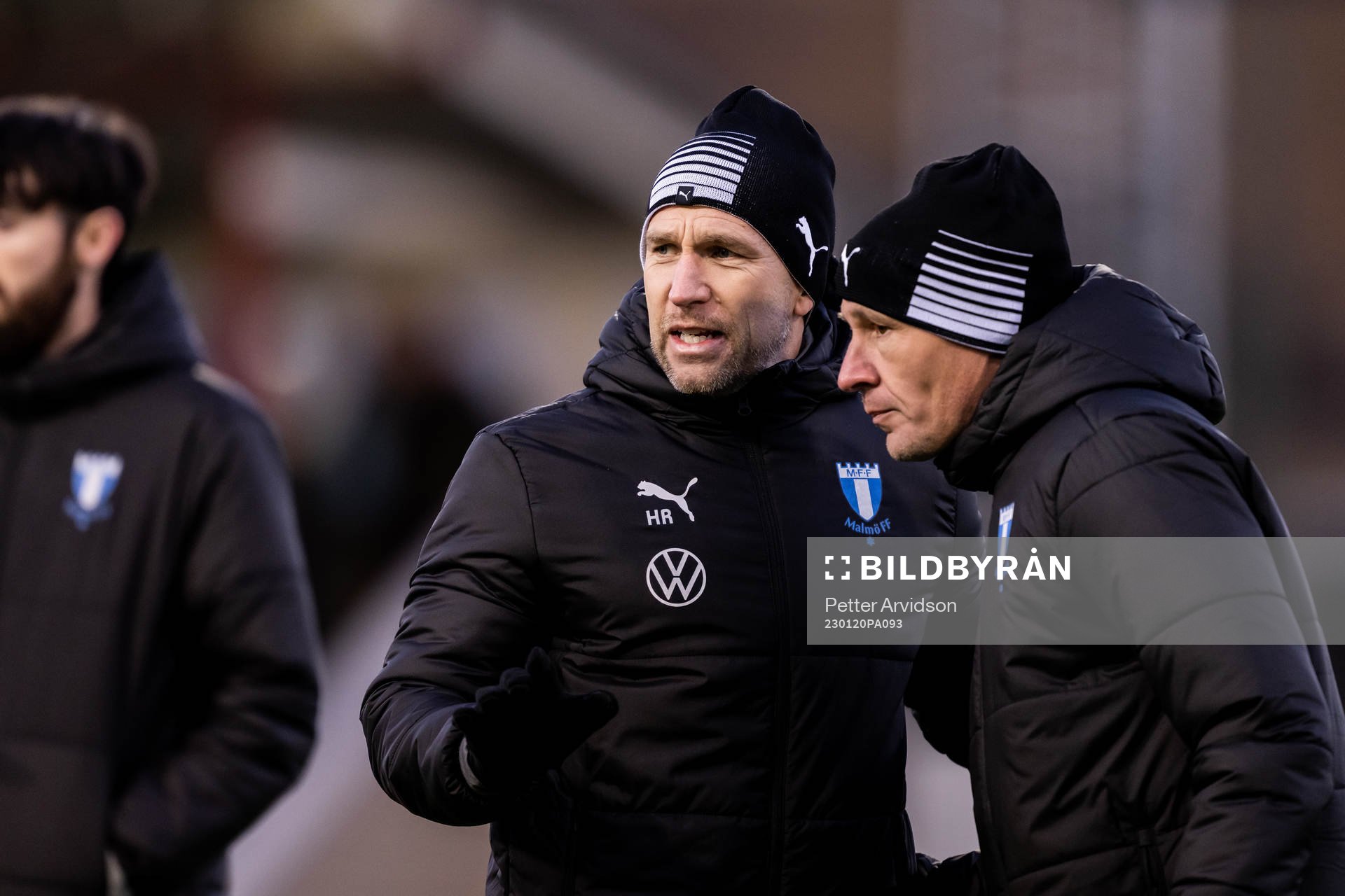 Malmö FFs tränare Henrik Rydström och assisterande