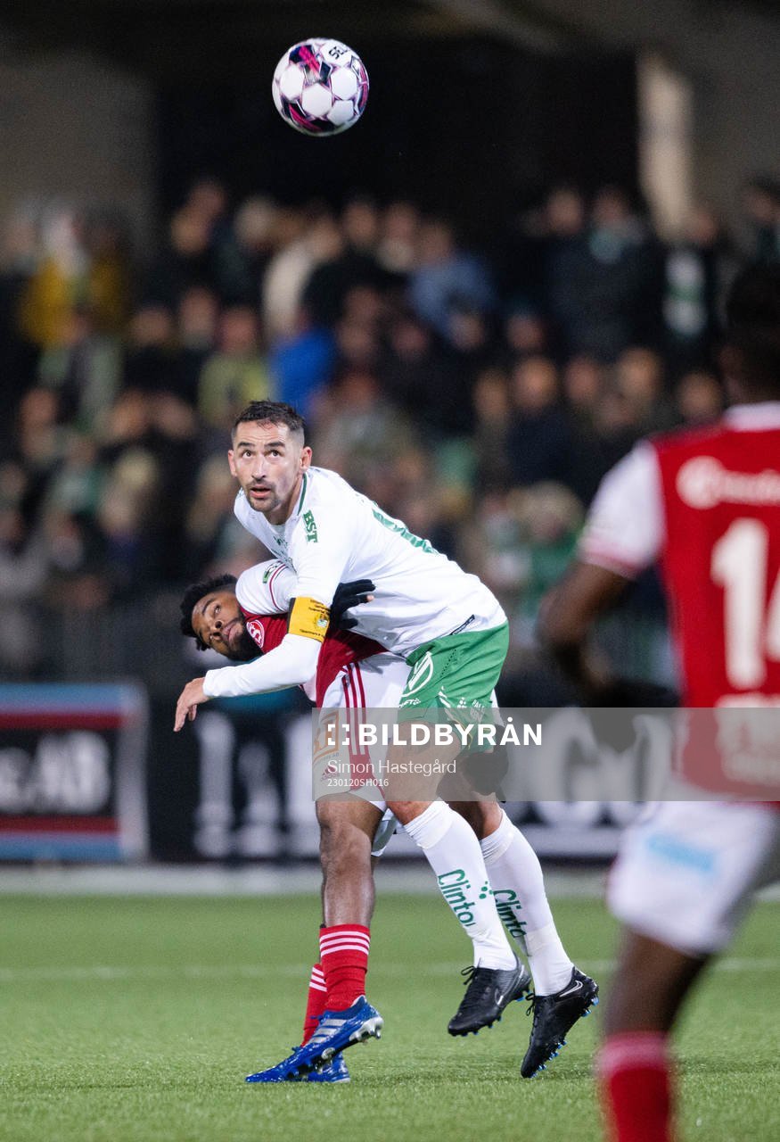 Sandvikens John Junior Igbarumah och Hammarbys Loret Sadiku