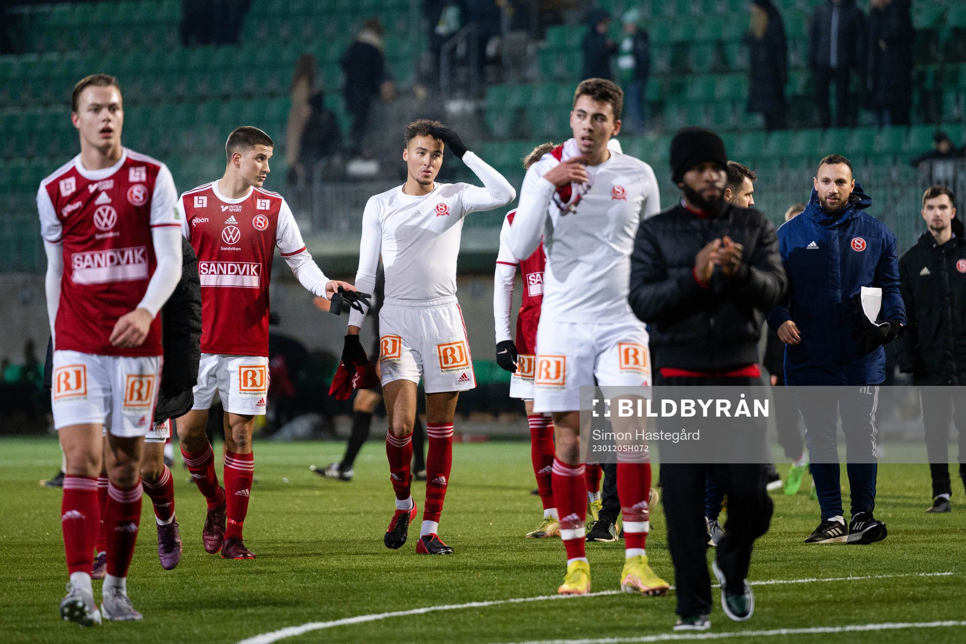 Sandvikens spelare deppar