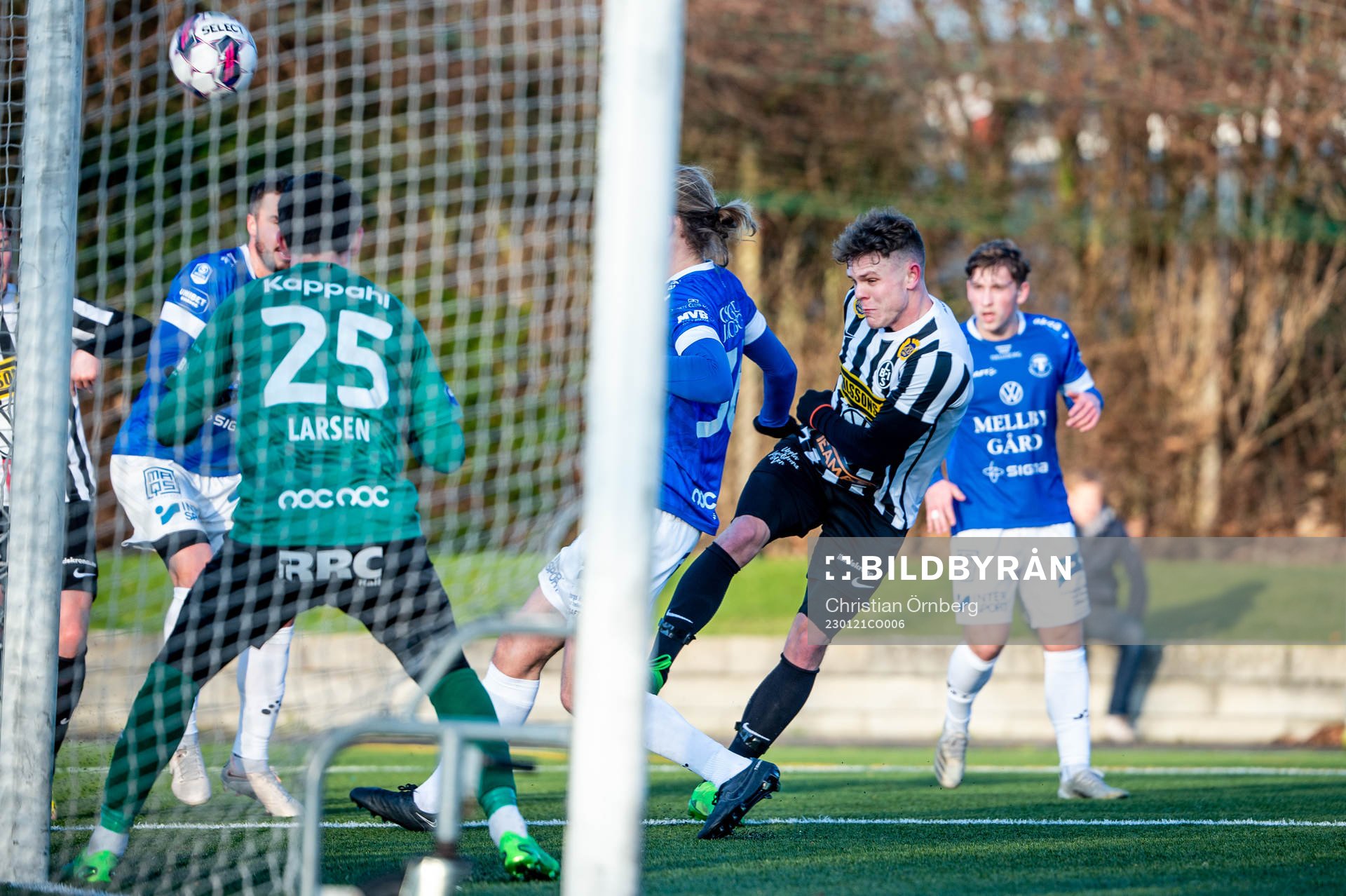Landskronas Lukas Sunesson mot Trelleborgs Andreas Beck