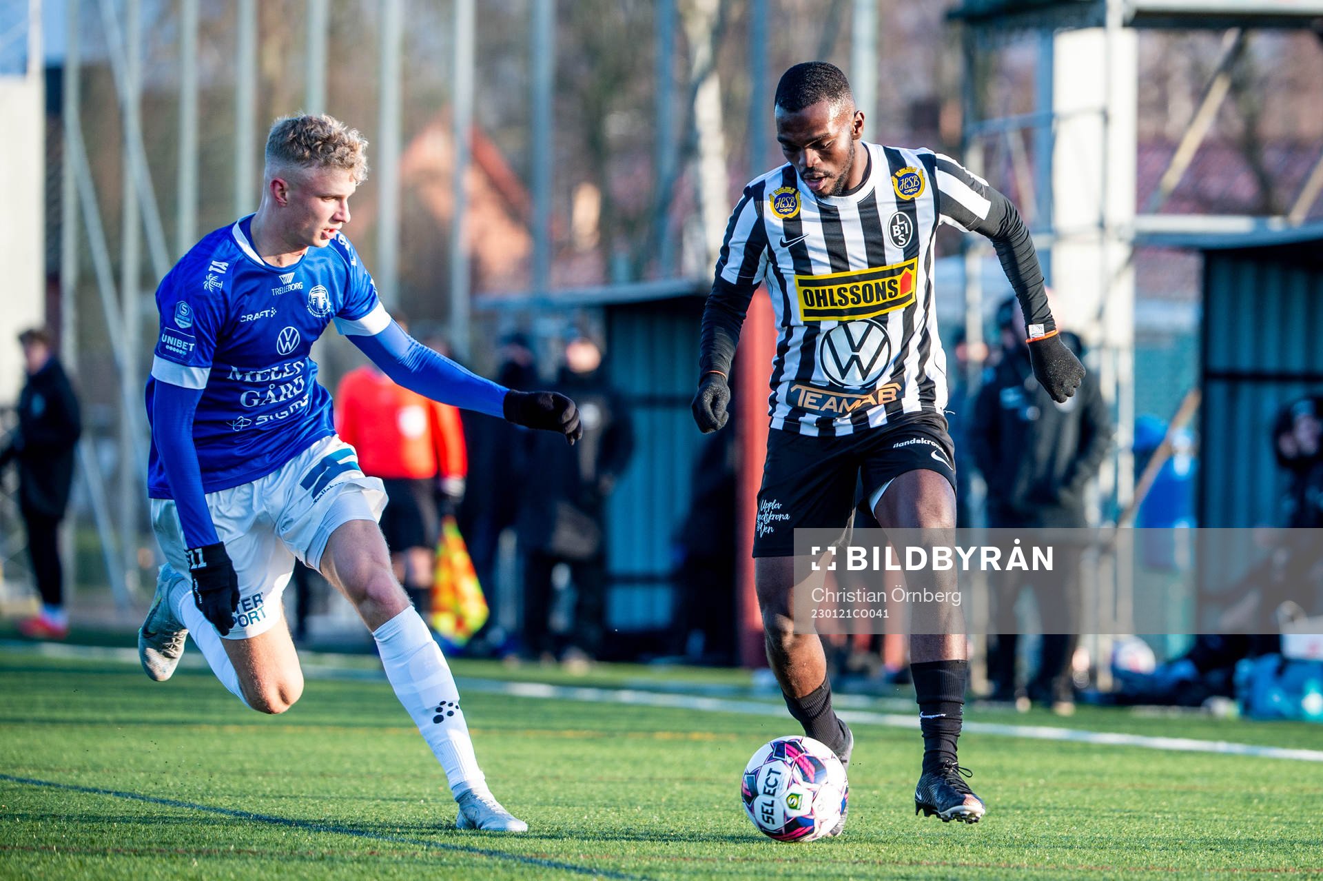 Landskronas Kofi Asare mot Trelleborgs Liam Olausson
