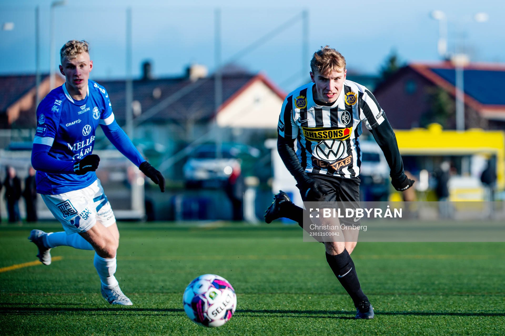 Landskronas Edvin Dahlqvist mot Trelleborgs Liam Olausson