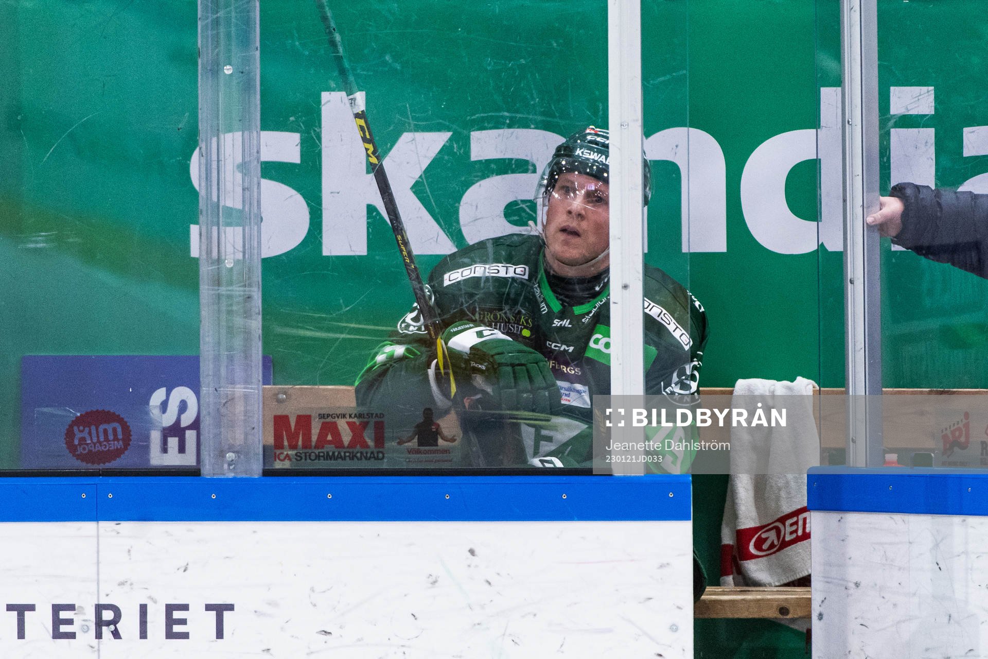 Färjestads Patrik Lundh i utvisningsbåset