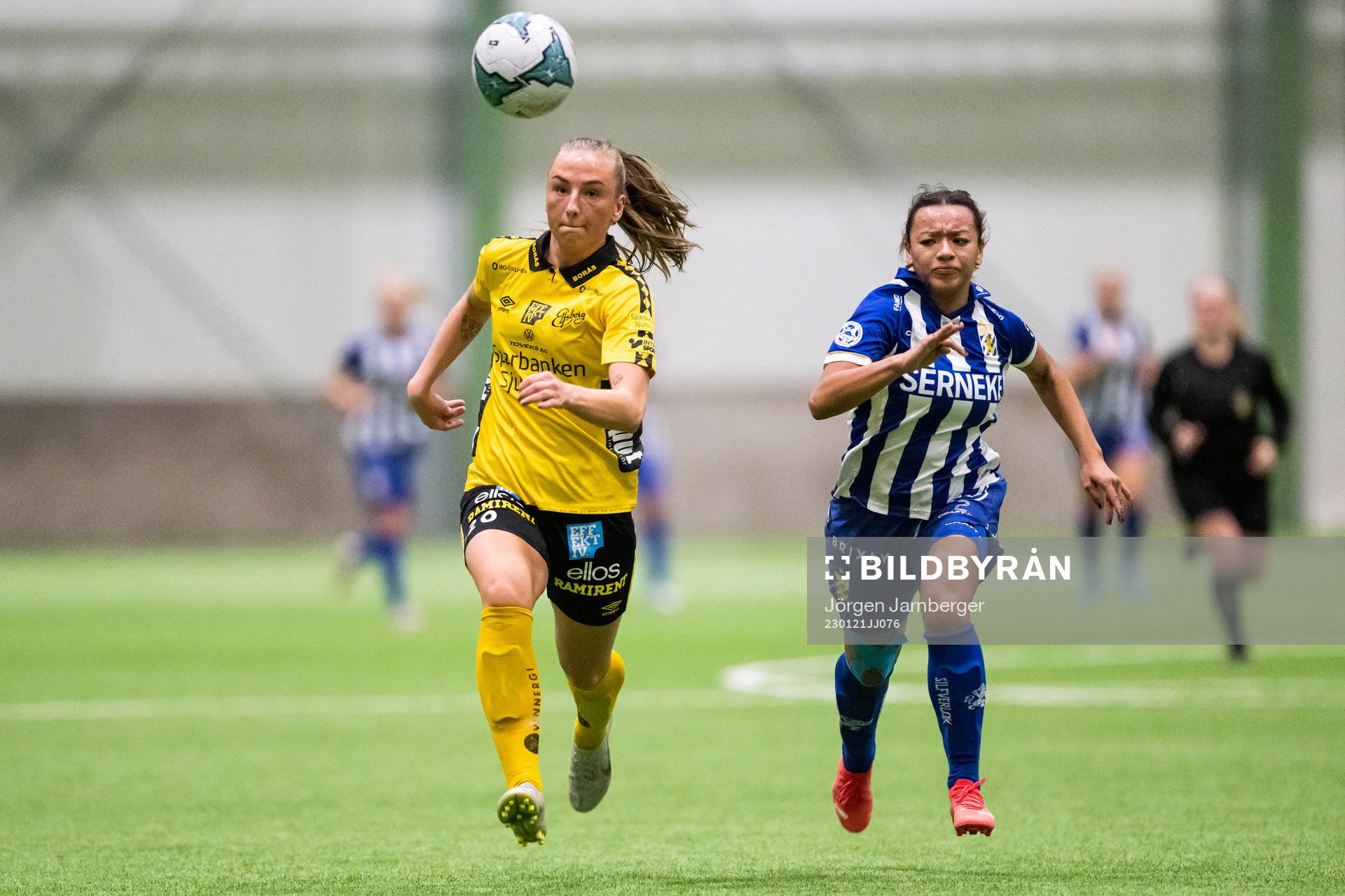 Elfsborgs Stina Jensen och IFK Göteborgs Ashley Hall